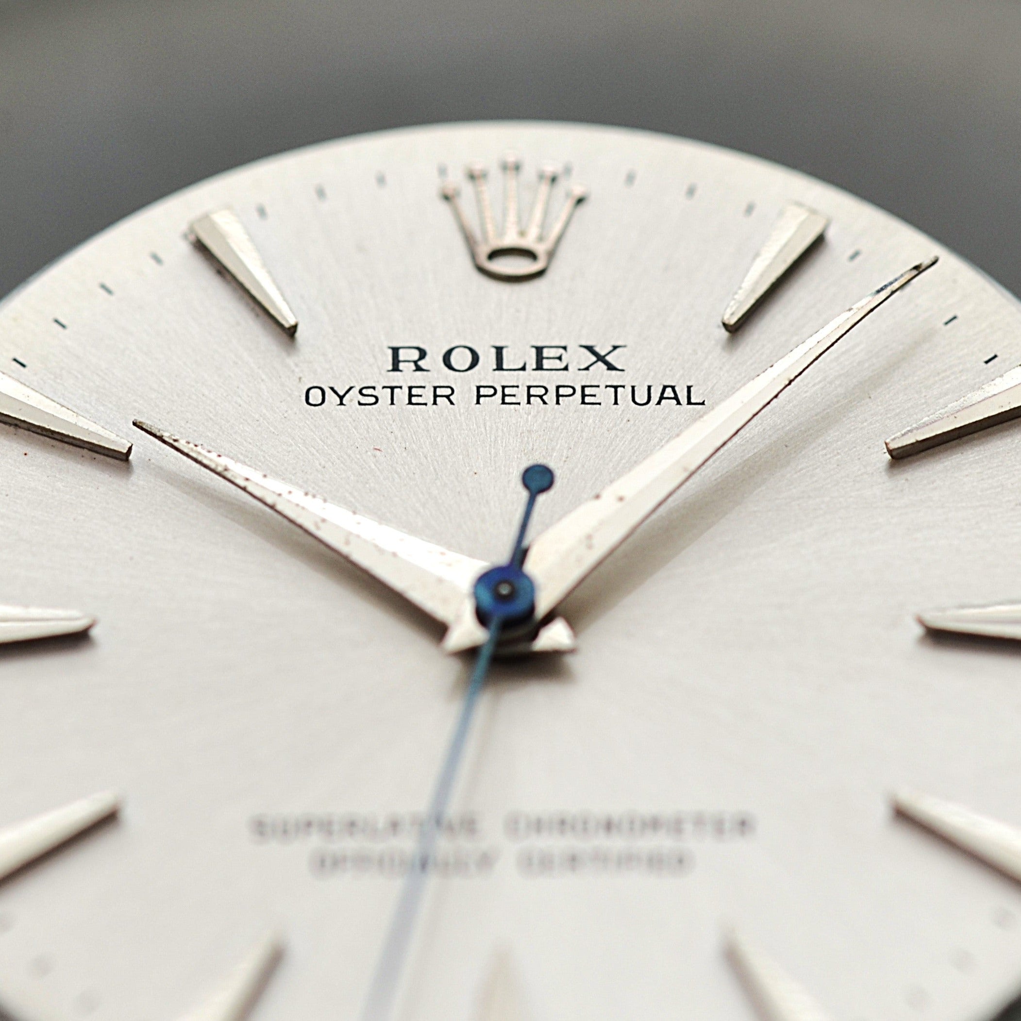 【ROLEX 】ロレックス オイスターパーペチュアルRef.1002 Silver クサビインデックス 1960年製
