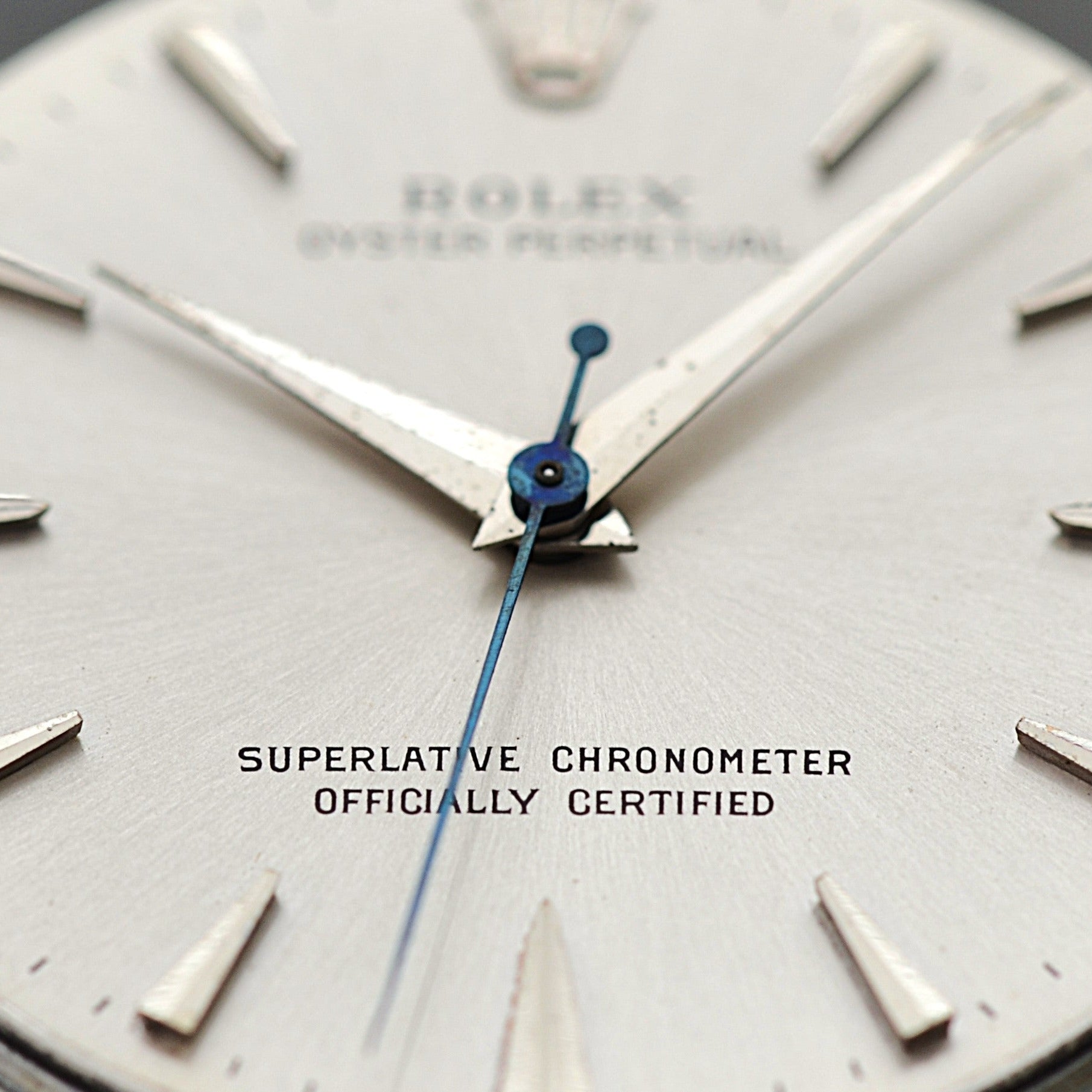 【ROLEX 】ロレックス オイスターパーペチュアルRef.1002 Silver クサビインデックス 1960年製