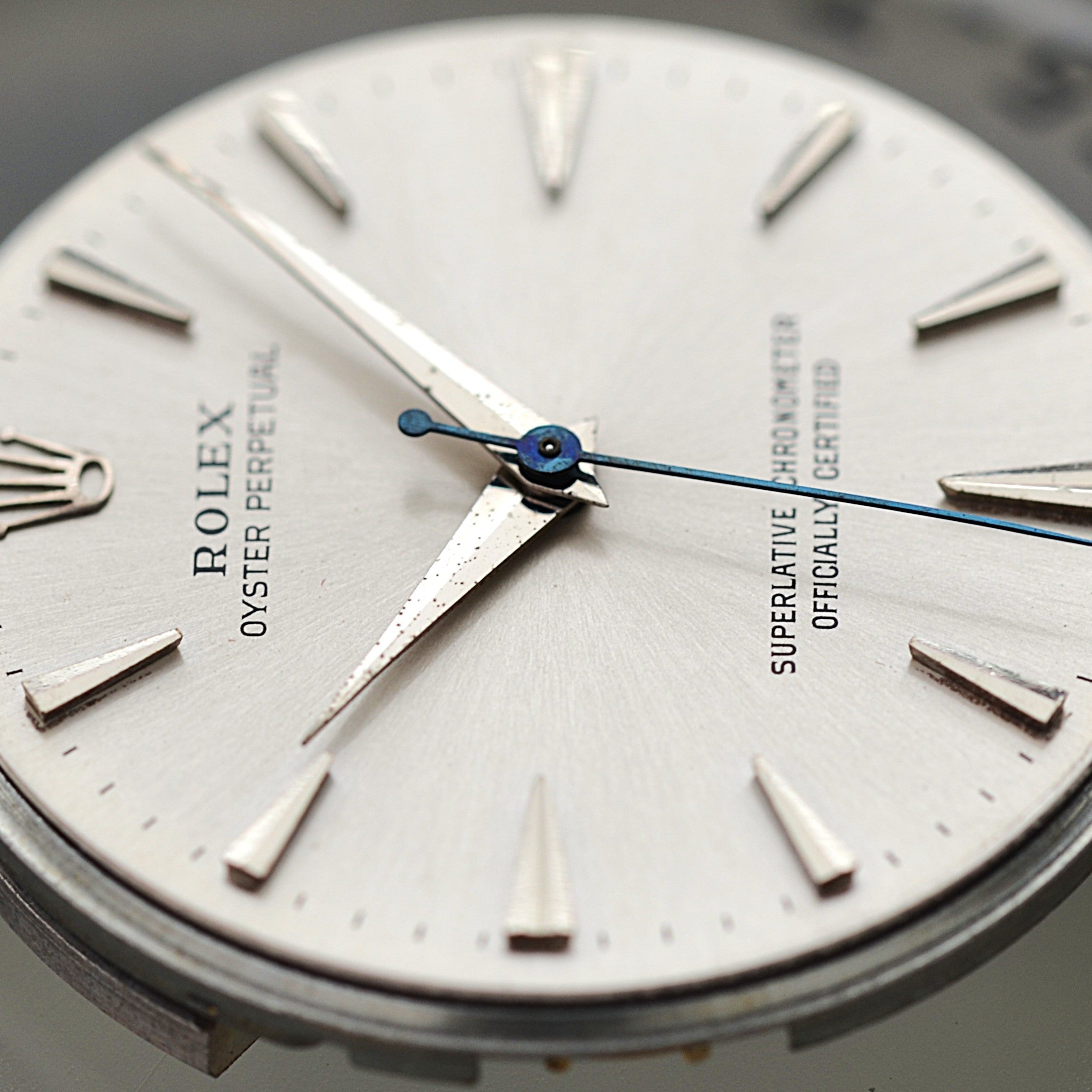 【ROLEX 】ロレックス オイスターパーペチュアルRef.1002 Silver クサビインデックス 1960年製