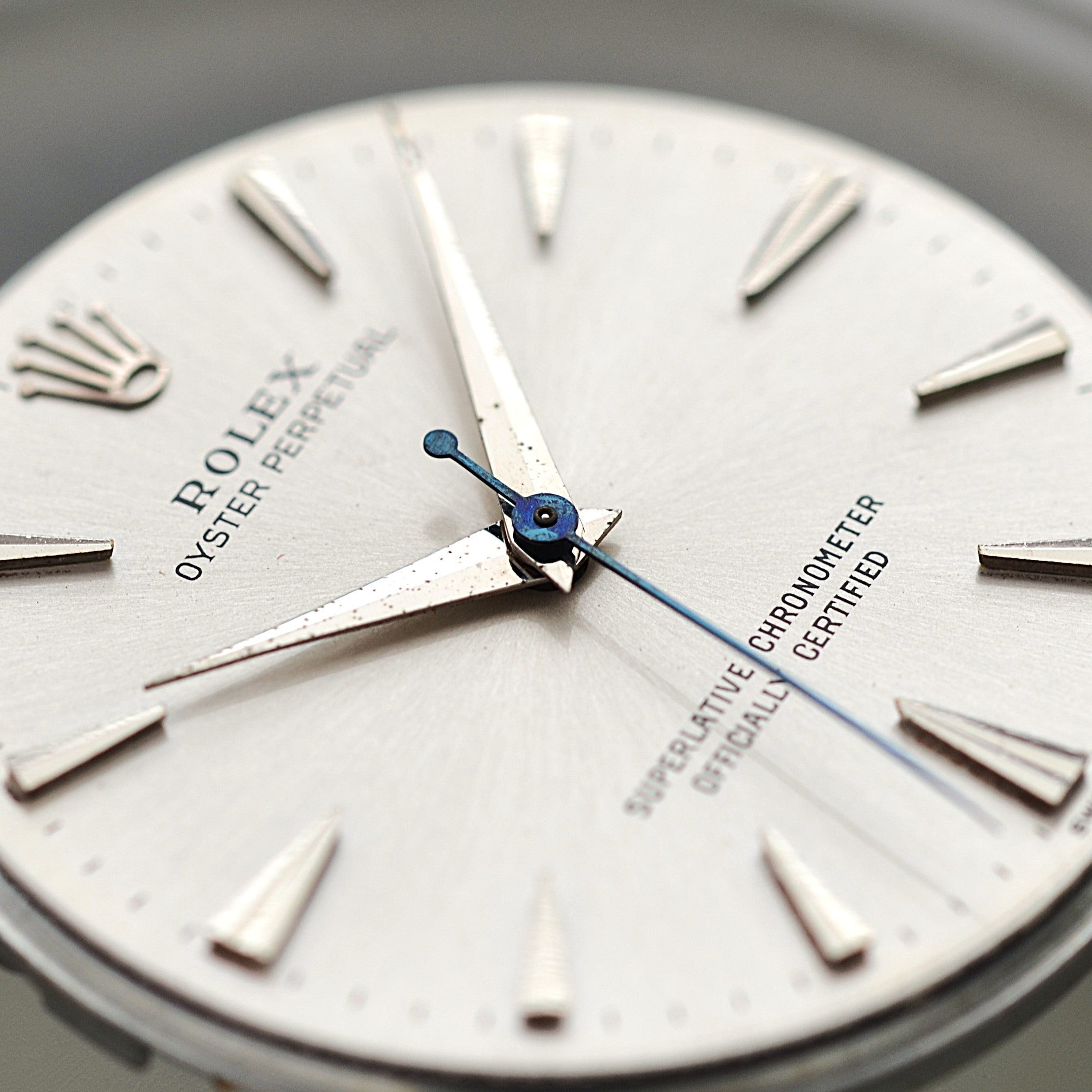 【ROLEX 】ロレックス オイスターパーペチュアルRef.1002 Silver クサビインデックス 1960年製