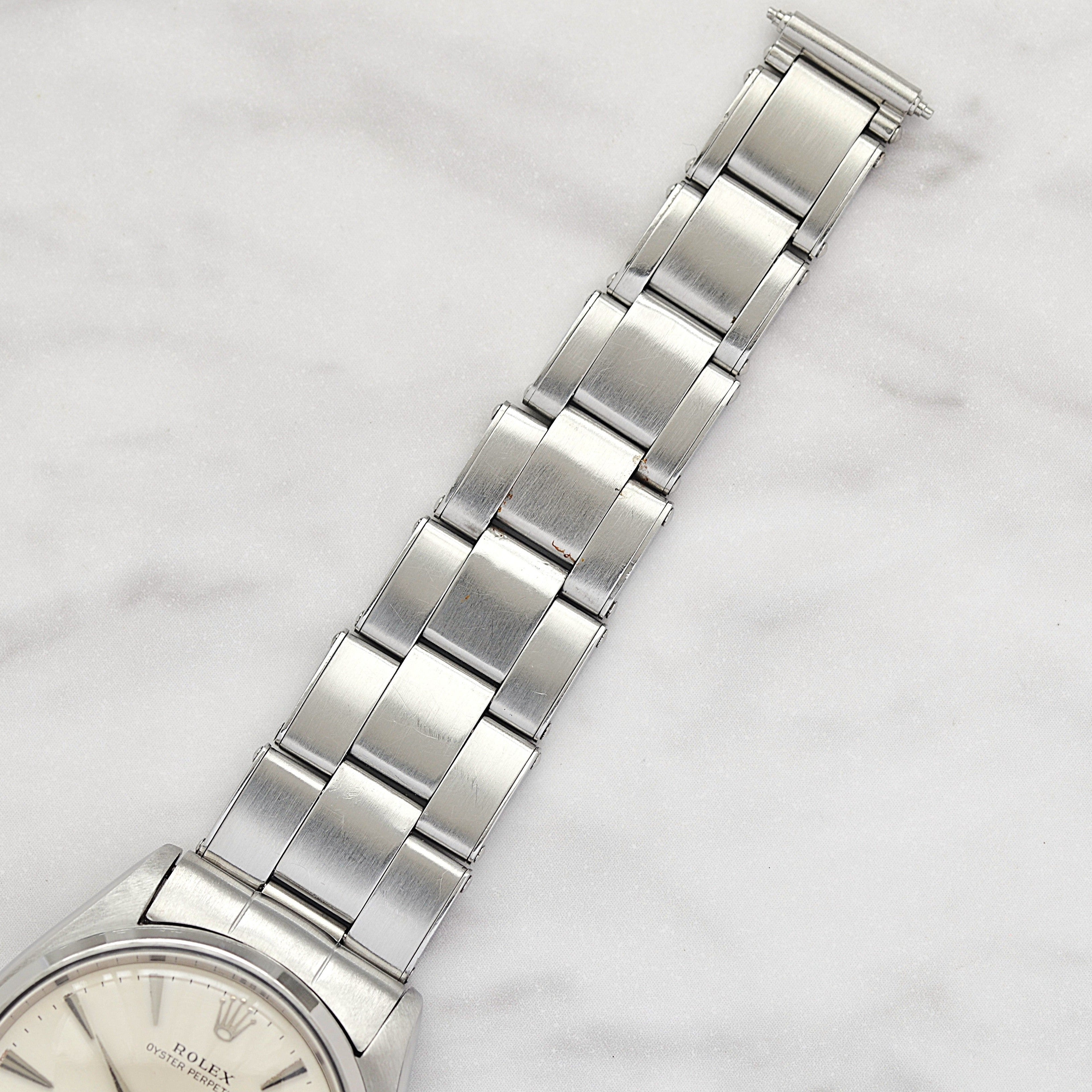 【ROLEX 】ロレックス オイスターパーペチュアルRef.1002 Silver クサビインデックス 1960年製