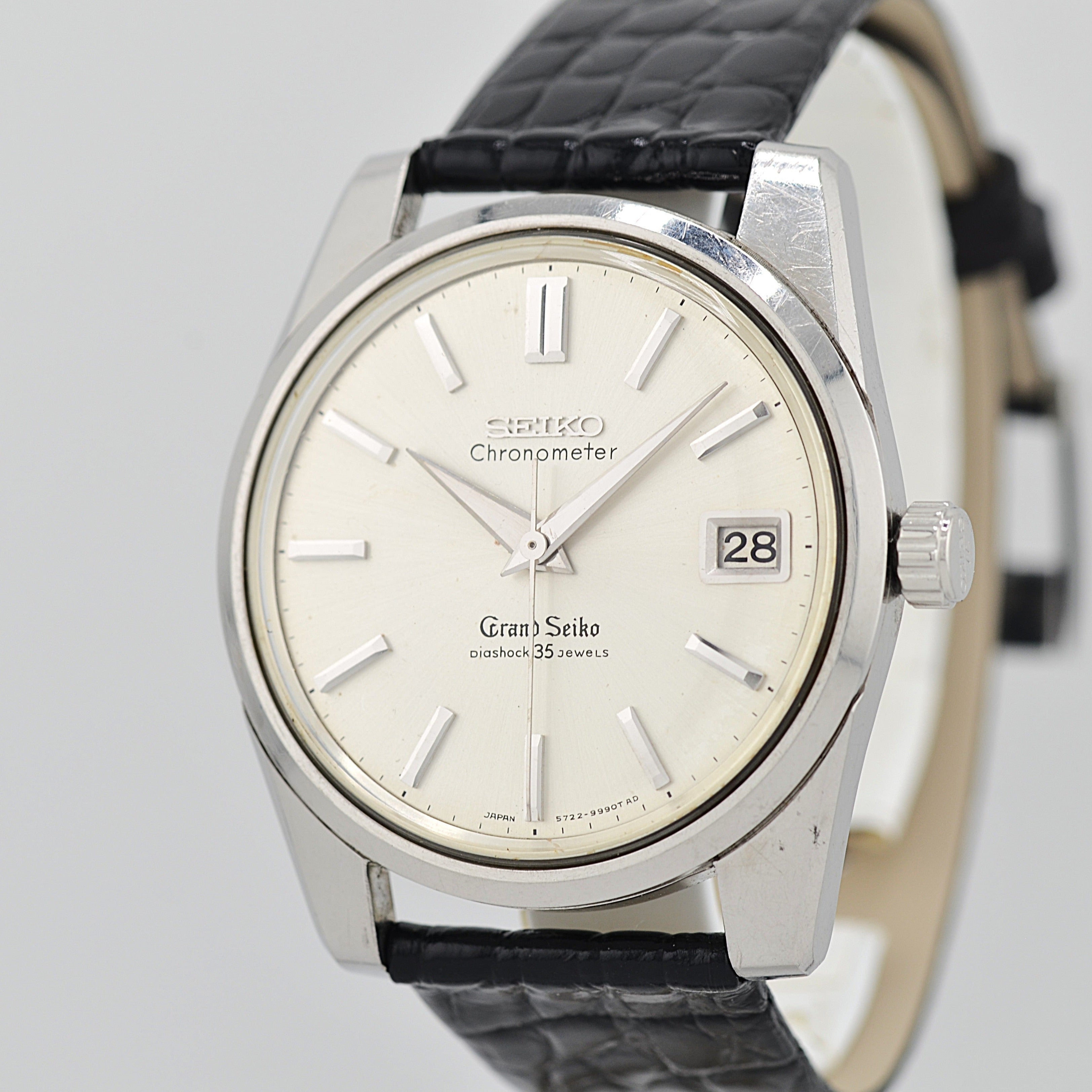 【SEIKO】セイコー グランドセイコー2nd 5722-9990 前期型ADダイヤル 純正尾錠付き 1965年8月製造