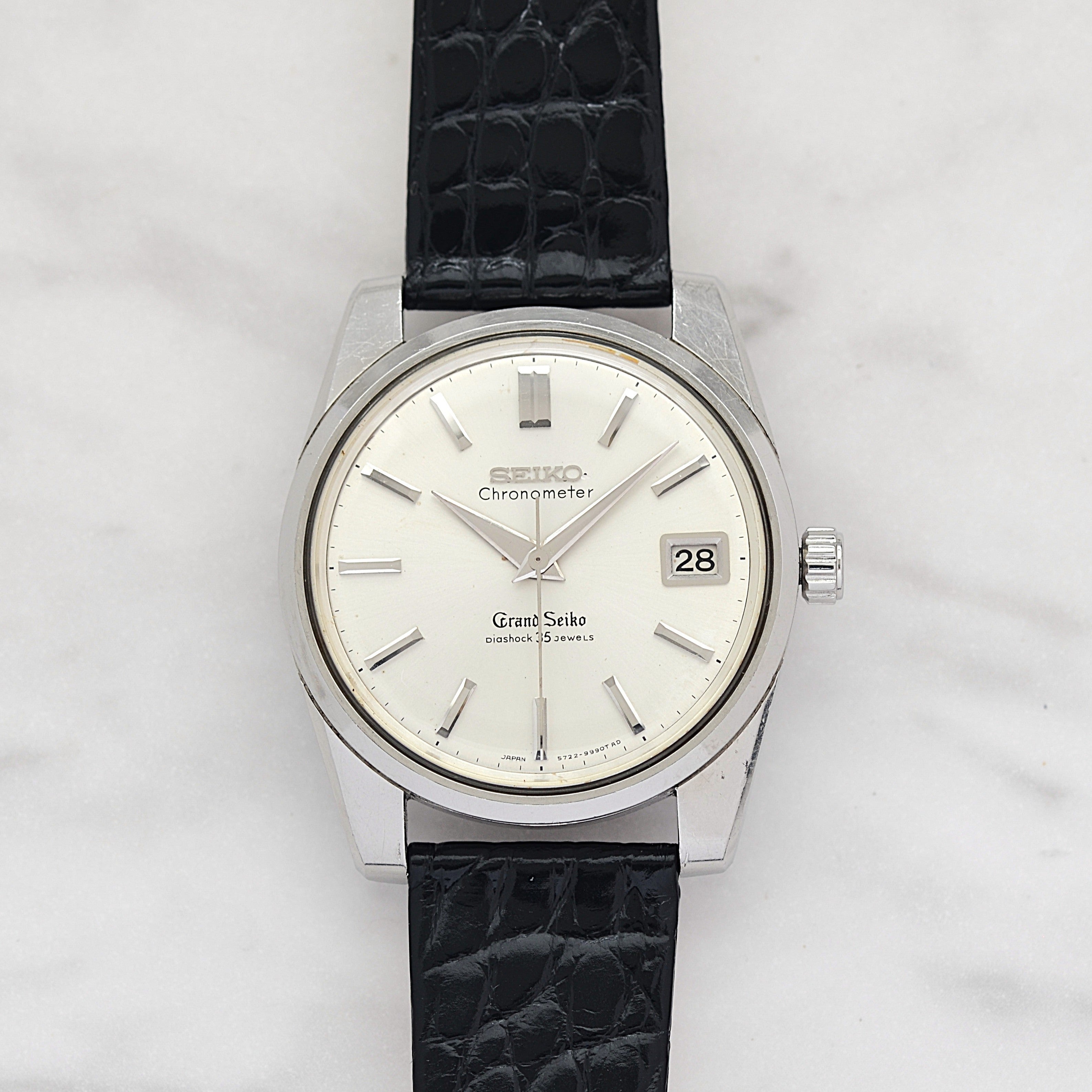 【SEIKO】セイコー グランドセイコー2nd 5722-9990 前期型ADダイヤル 純正尾錠付き 1965年8月製造