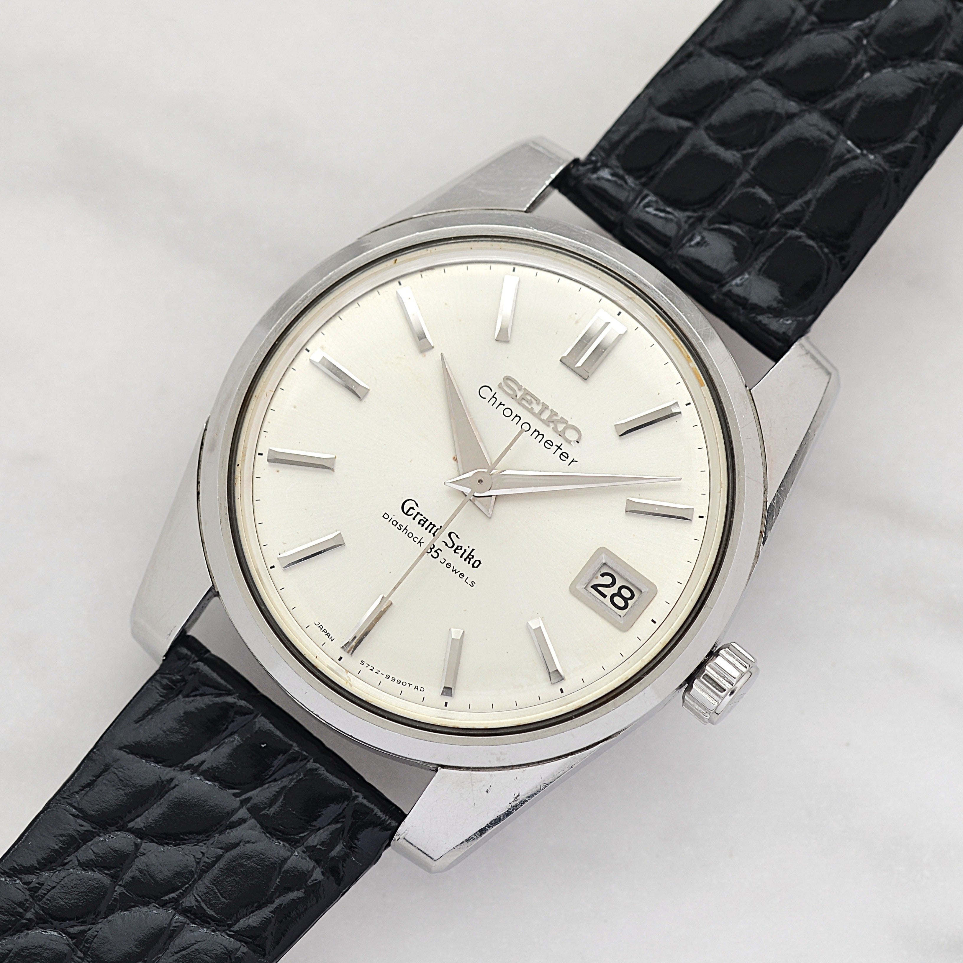 【SEIKO】セイコー グランドセイコー2nd 5722-9990 前期型ADダイヤル 純正尾錠付き 1965年8月製造