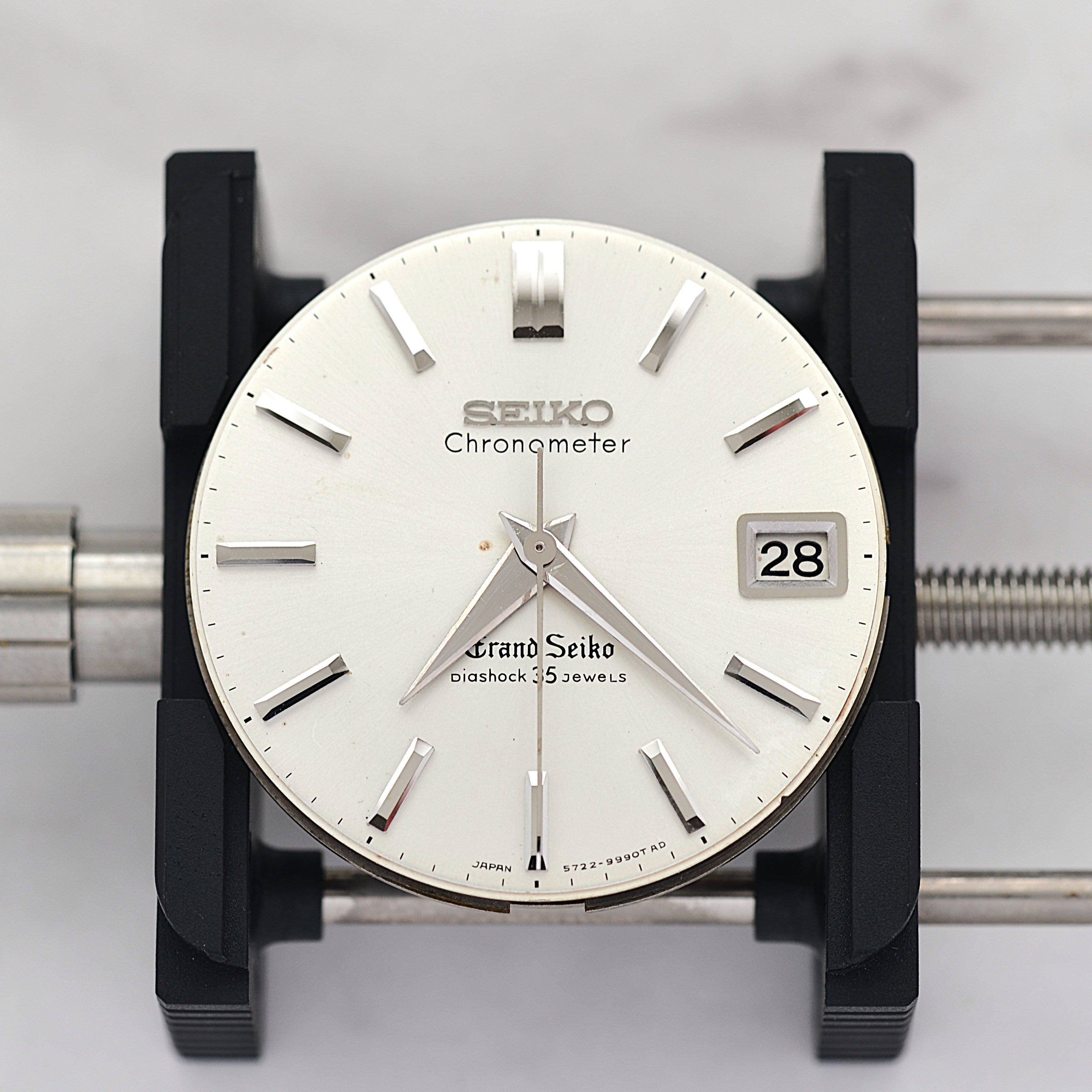 【SEIKO】セイコー グランドセイコー2nd 5722-9990 前期型ADダイヤル 純正尾錠付き 1965年8月製造