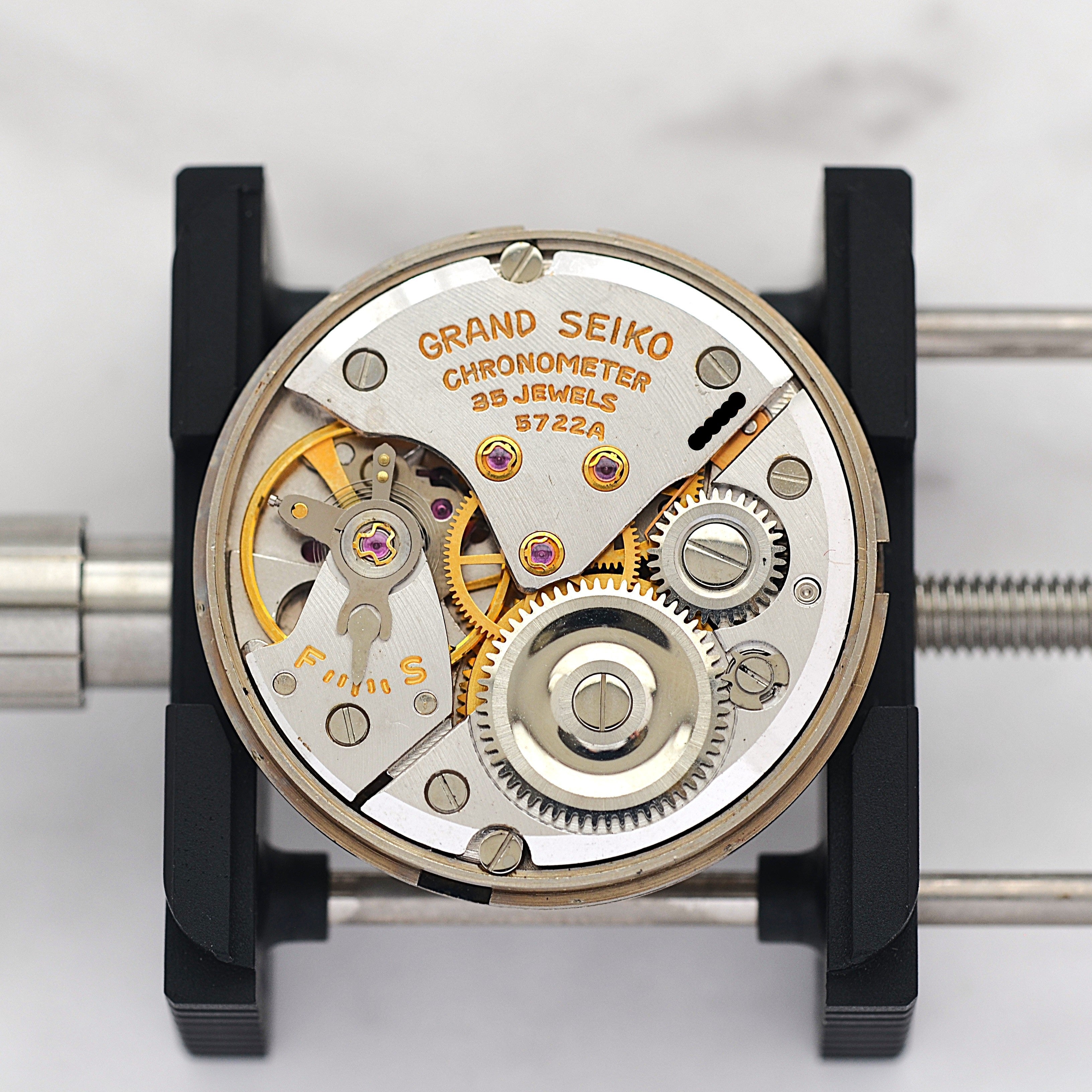 【SEIKO】セイコー グランドセイコー2nd 5722-9990 前期型ADダイヤル 純正尾錠付き 1965年8月製造
