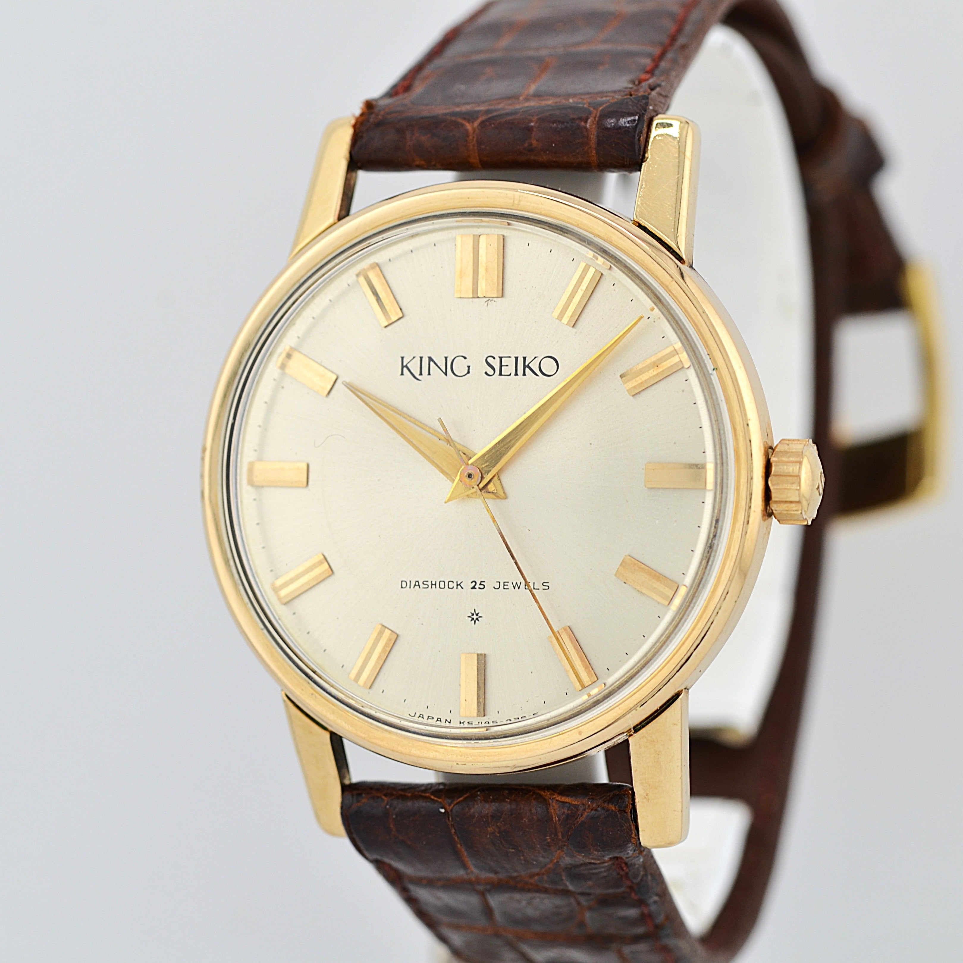 【SEIKO】セイコー キングセイコー1st 最初期モデル Small“25” 純正尾錠付き 1961年8月製造