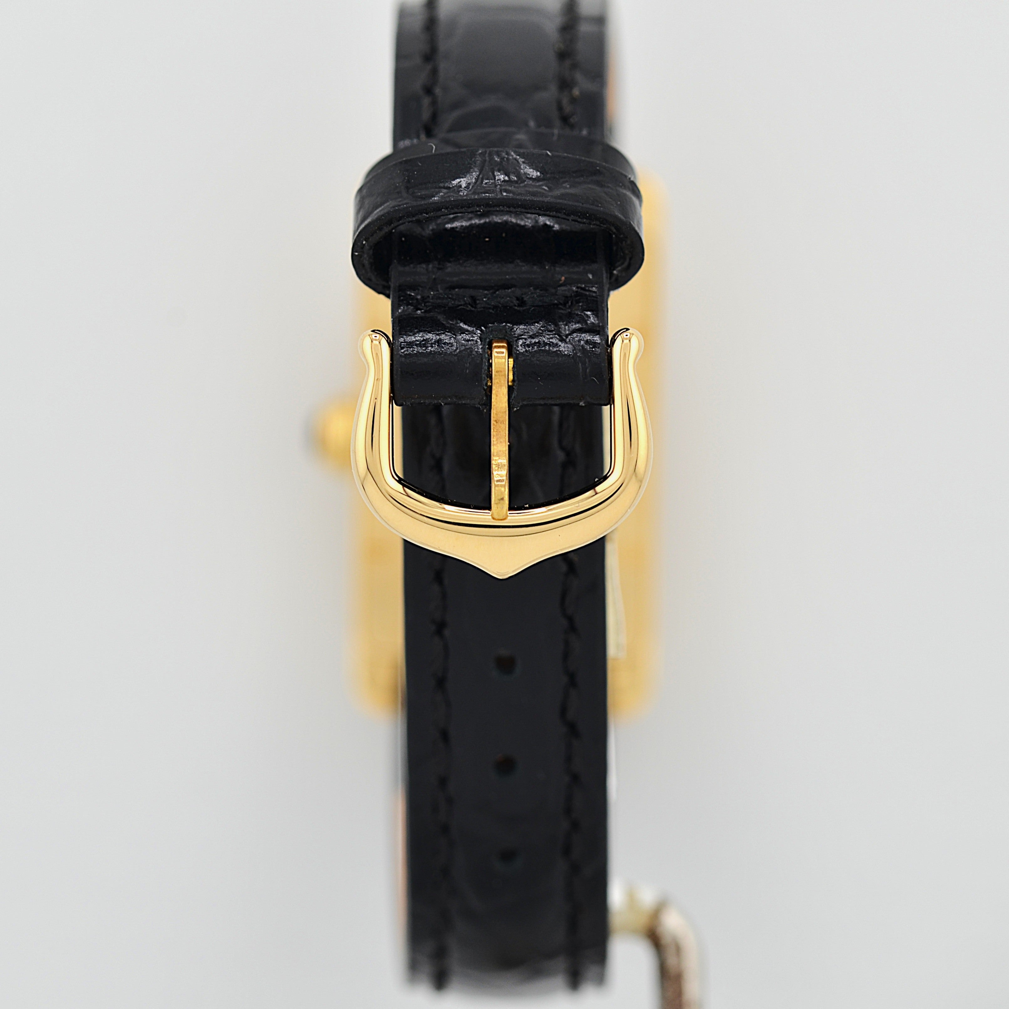 【Cartier】カルティエ タンクアメリカンSM 18KYG 純正18KYG製尾錠付き カルティエコンプリートサービス済み