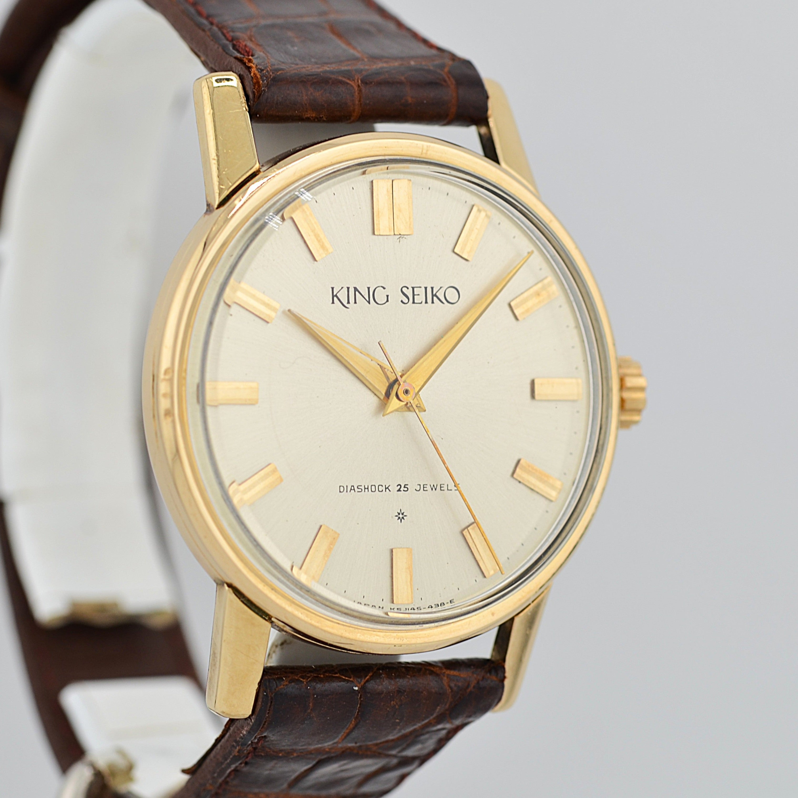 【SEIKO】セイコー キングセイコー1st 最初期モデル Small“25” 純正尾錠付き 1961年8月製造