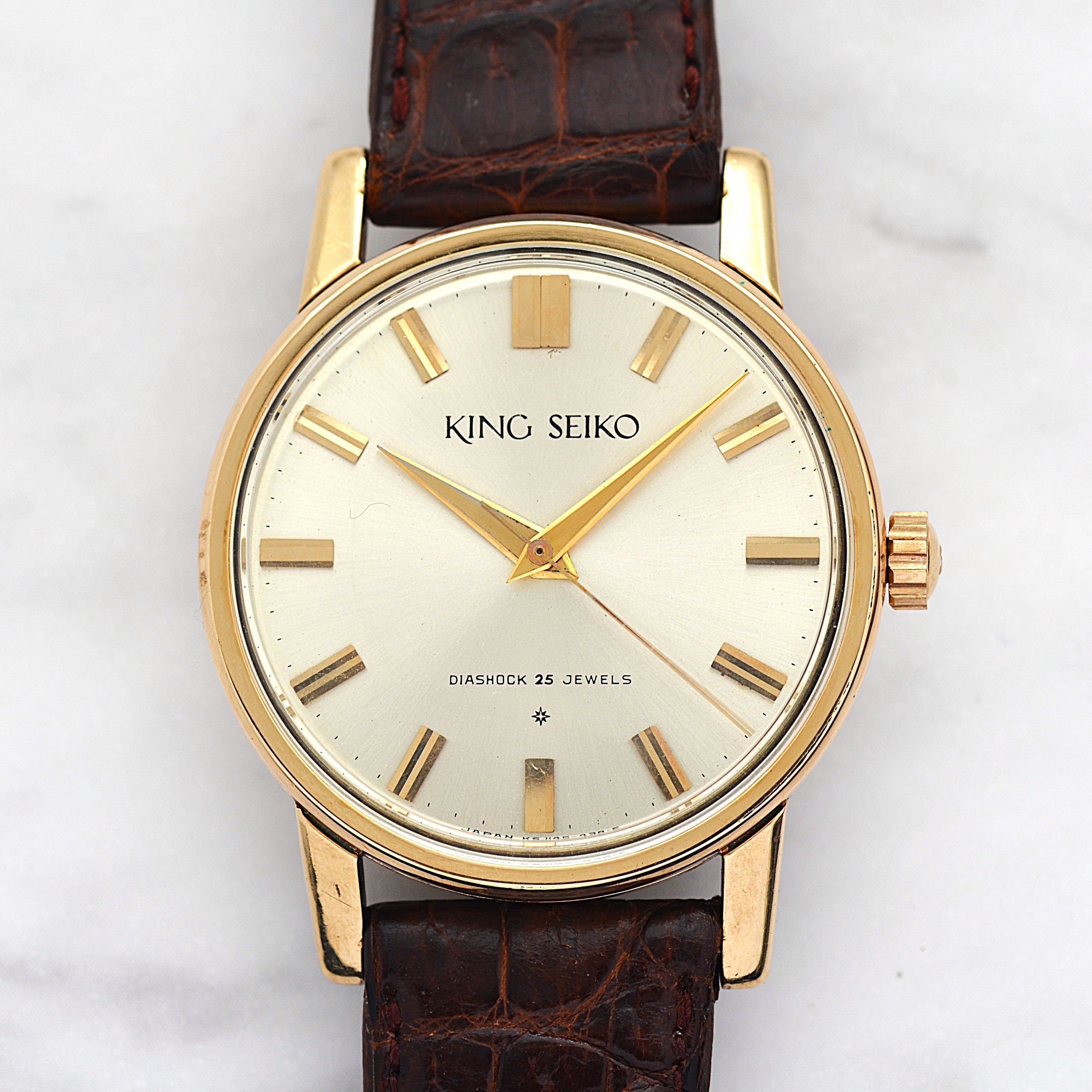 【SEIKO】セイコー キングセイコー1st 最初期モデル Small“25” 純正尾錠付き 1961年8月製造