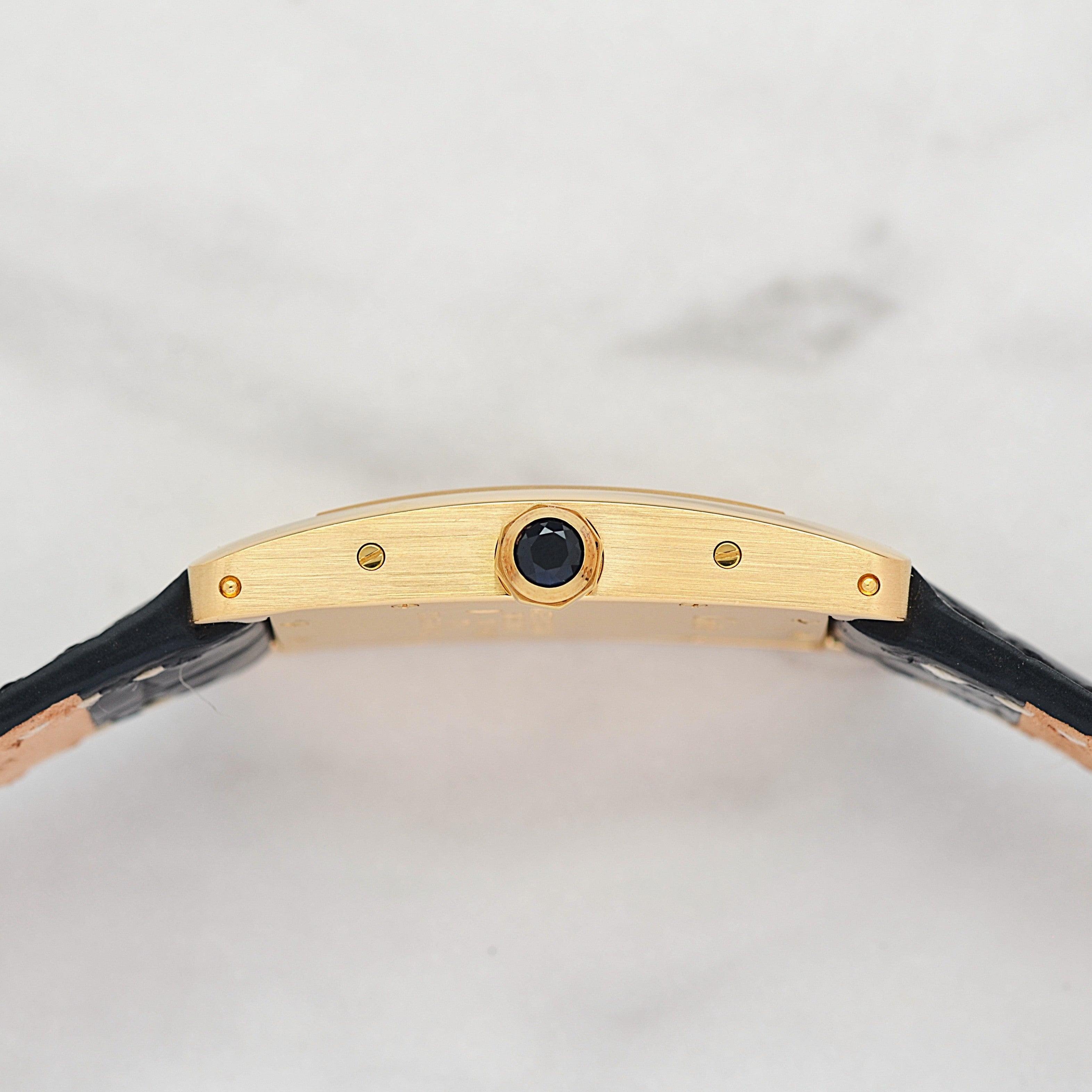 【Cartier】カルティエ タンクアメリカンSM 18KYG 純正18KYG製尾錠付き カルティエコンプリートサービス済み