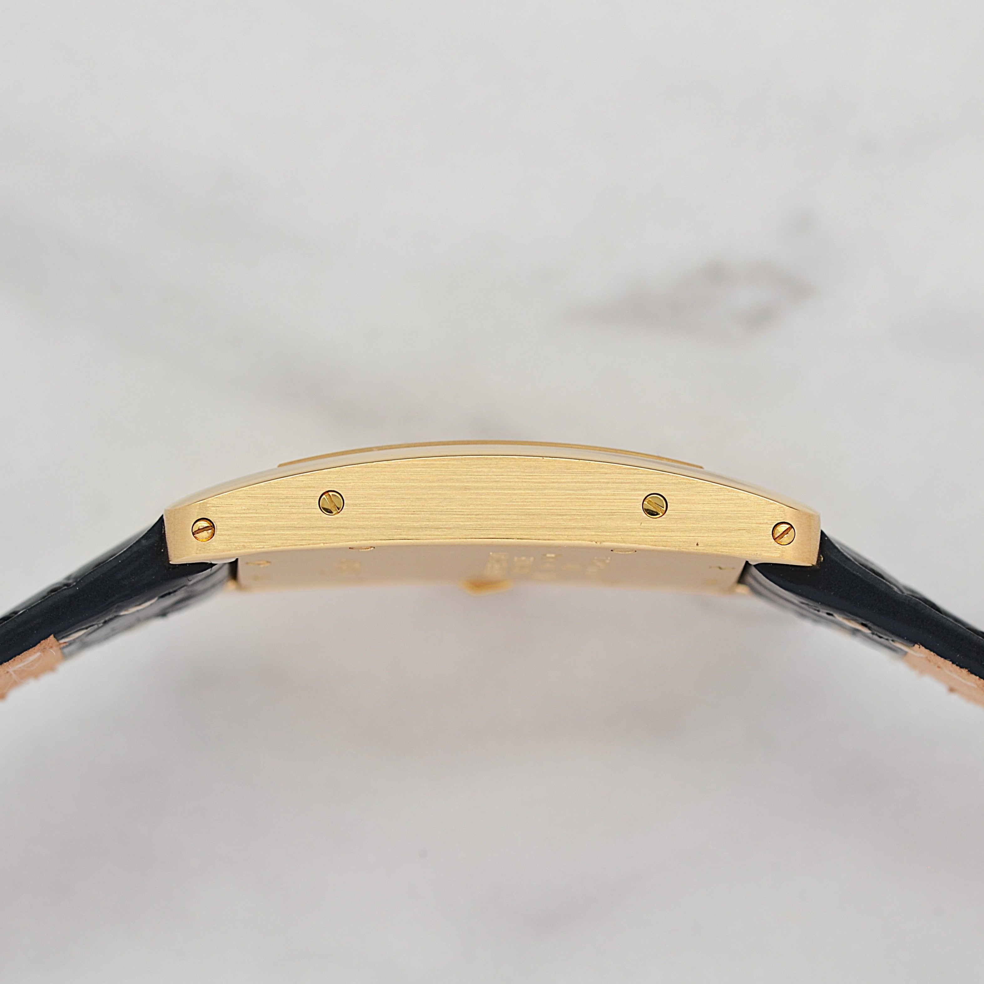 【Cartier】カルティエ タンクアメリカンSM 18KYG 純正18KYG製尾錠付き カルティエコンプリートサービス済み