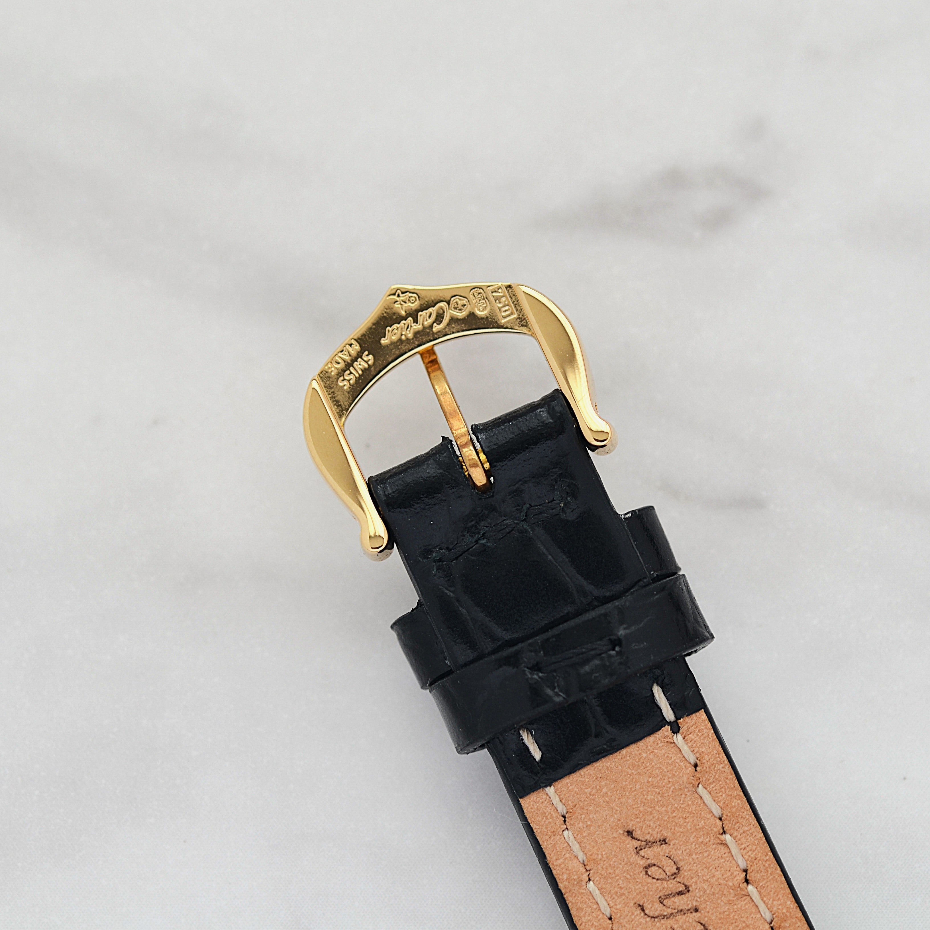 【Cartier】カルティエ タンクアメリカンSM 18KYG 純正18KYG製尾錠付き カルティエコンプリートサービス済み
