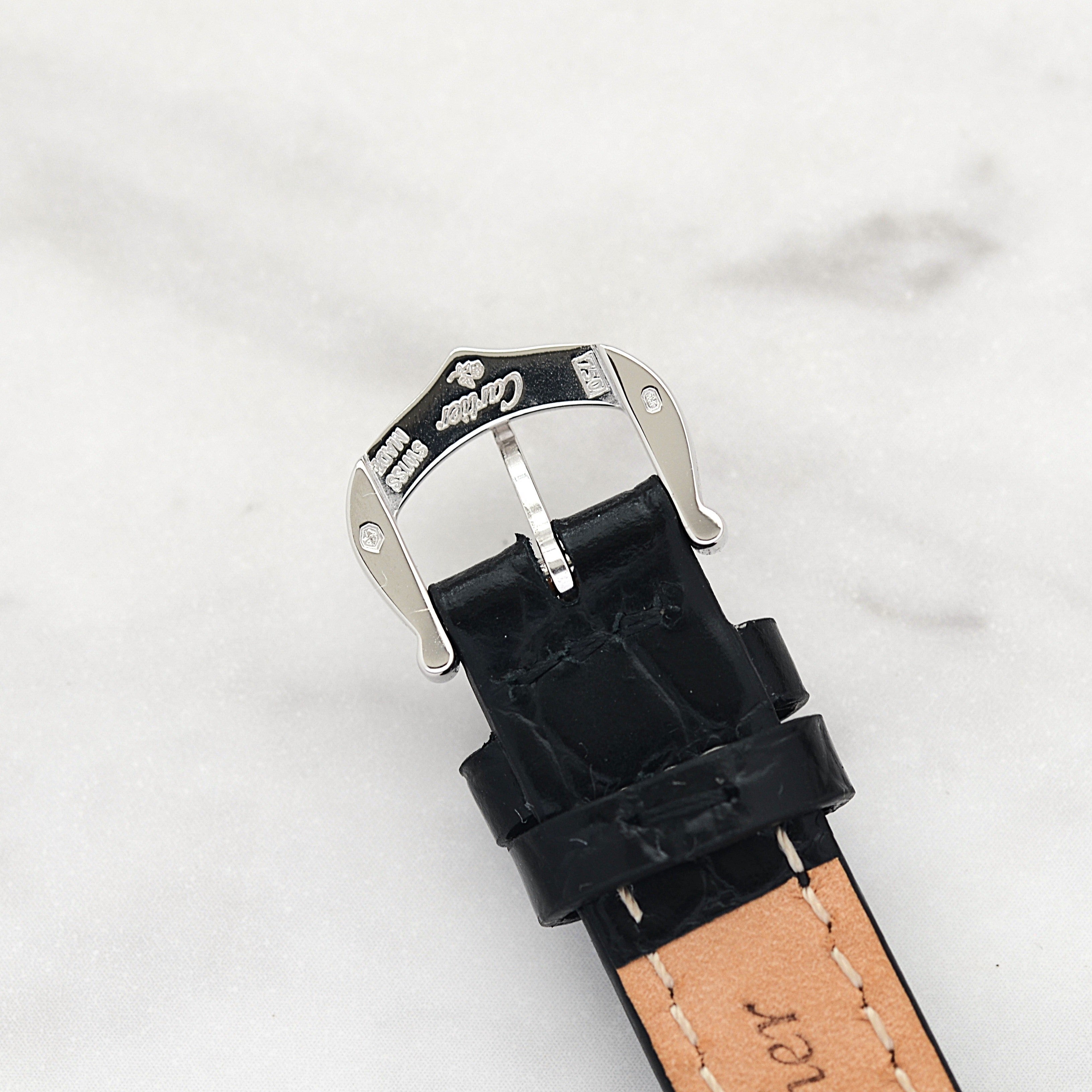 【Cartier】Cartier Tank Américaine SM 18K WG, full set, Cartier complete service performed.
