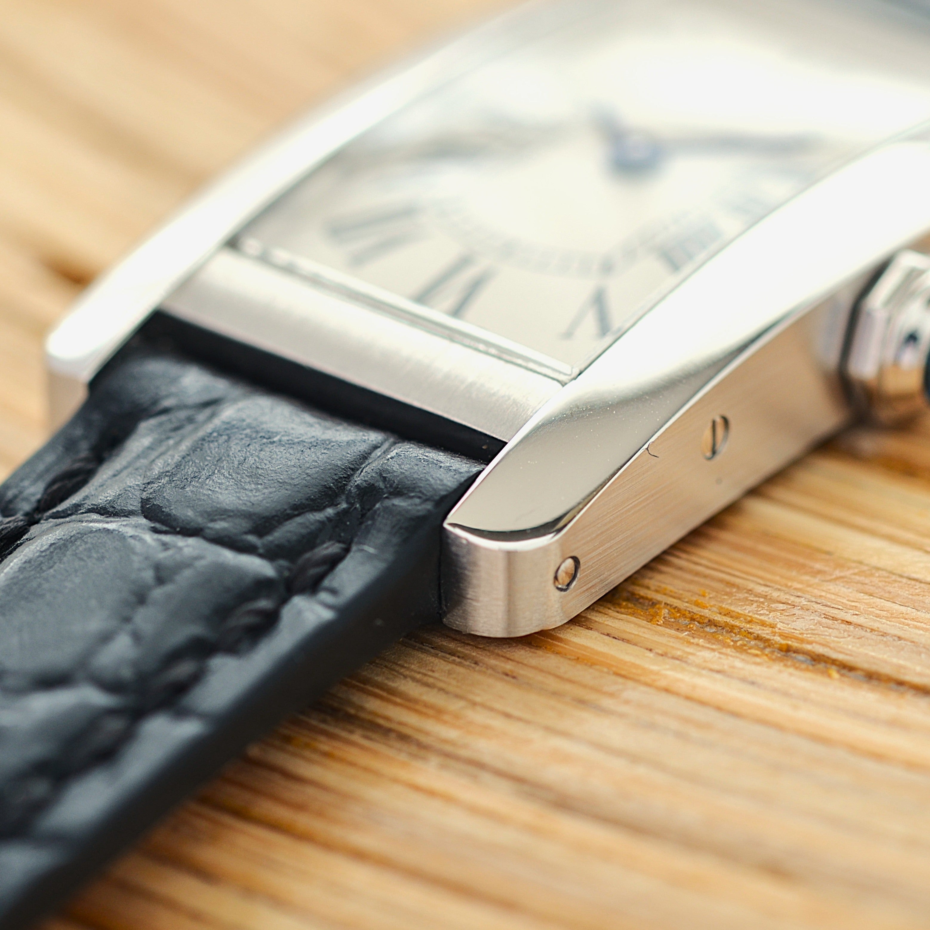 【Cartier】Cartier Tank Américaine SM 18K WG, full set, Cartier complete service performed.