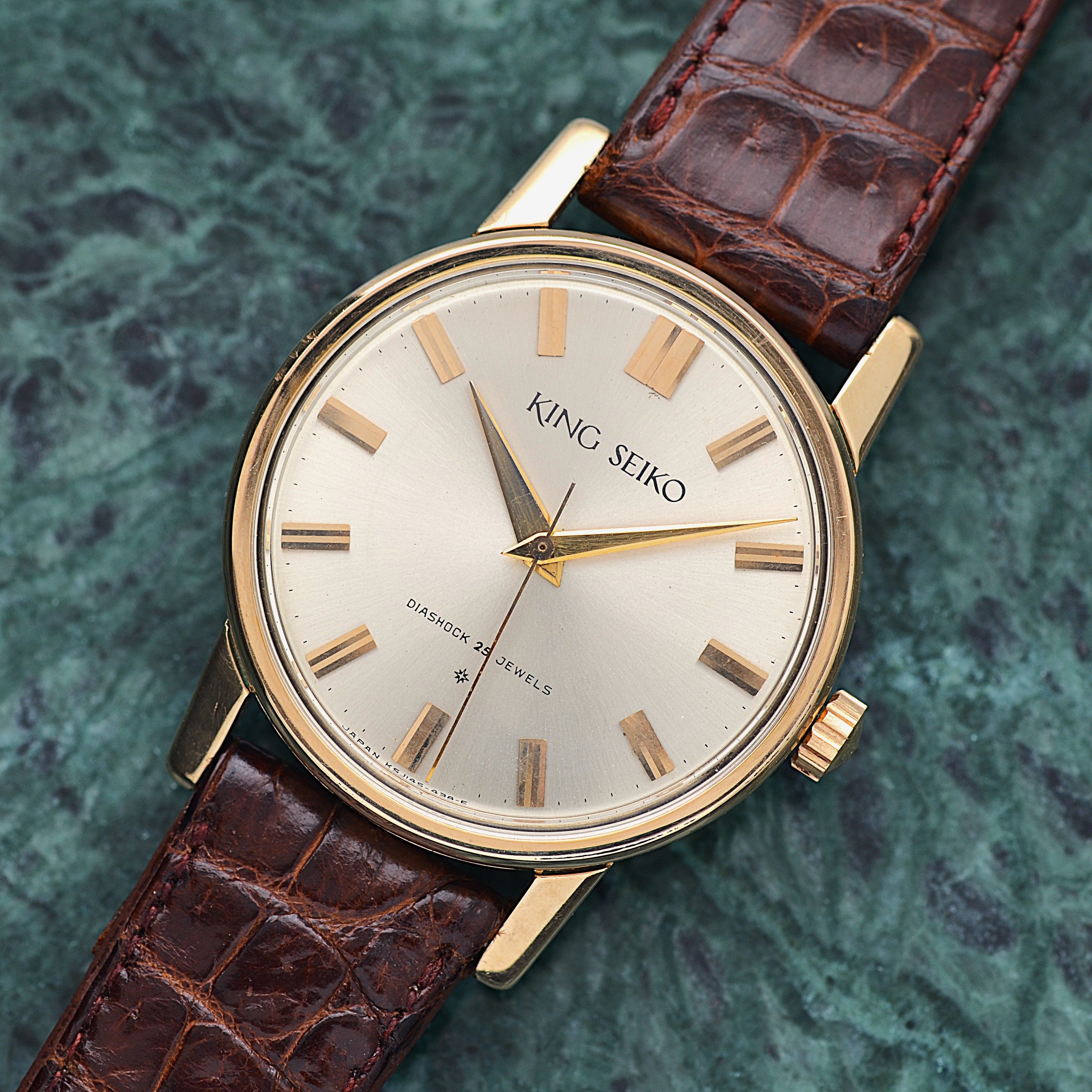 【SEIKO】セイコー キングセイコー1st 最初期モデル Small“25” 純正尾錠付き 1961年8月製造