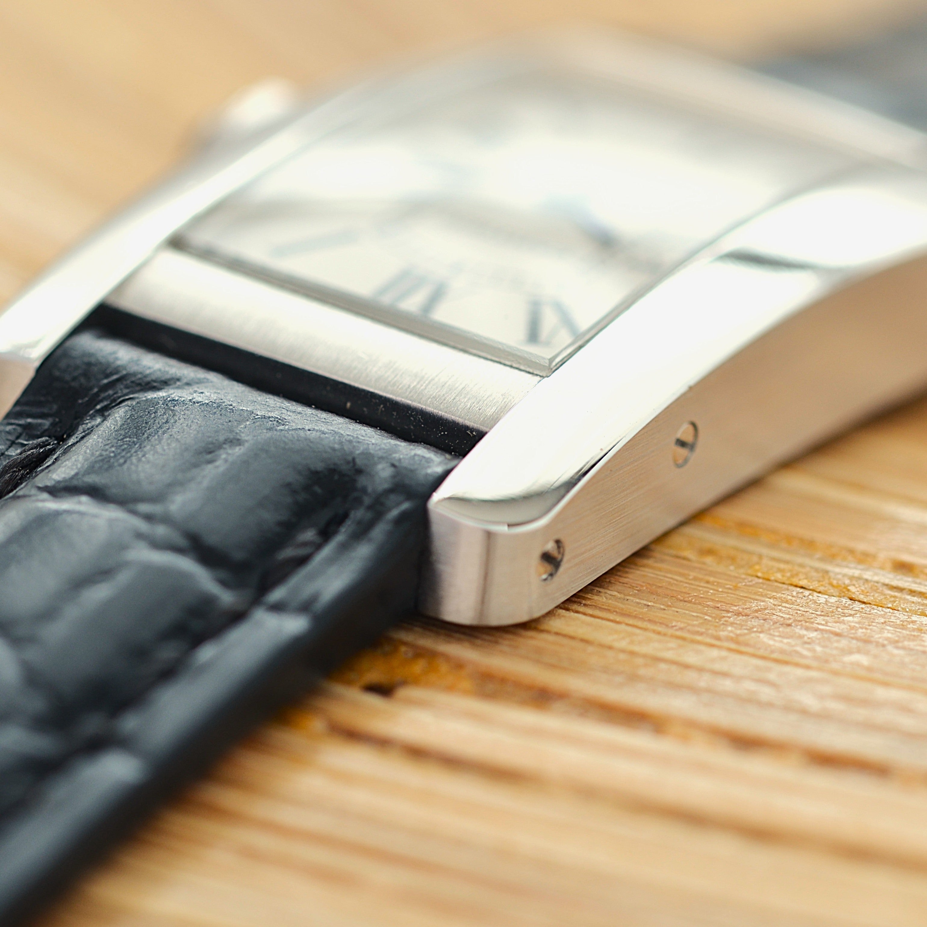 【Cartier】Cartier Tank Américaine SM 18K WG, full set, Cartier complete service performed.