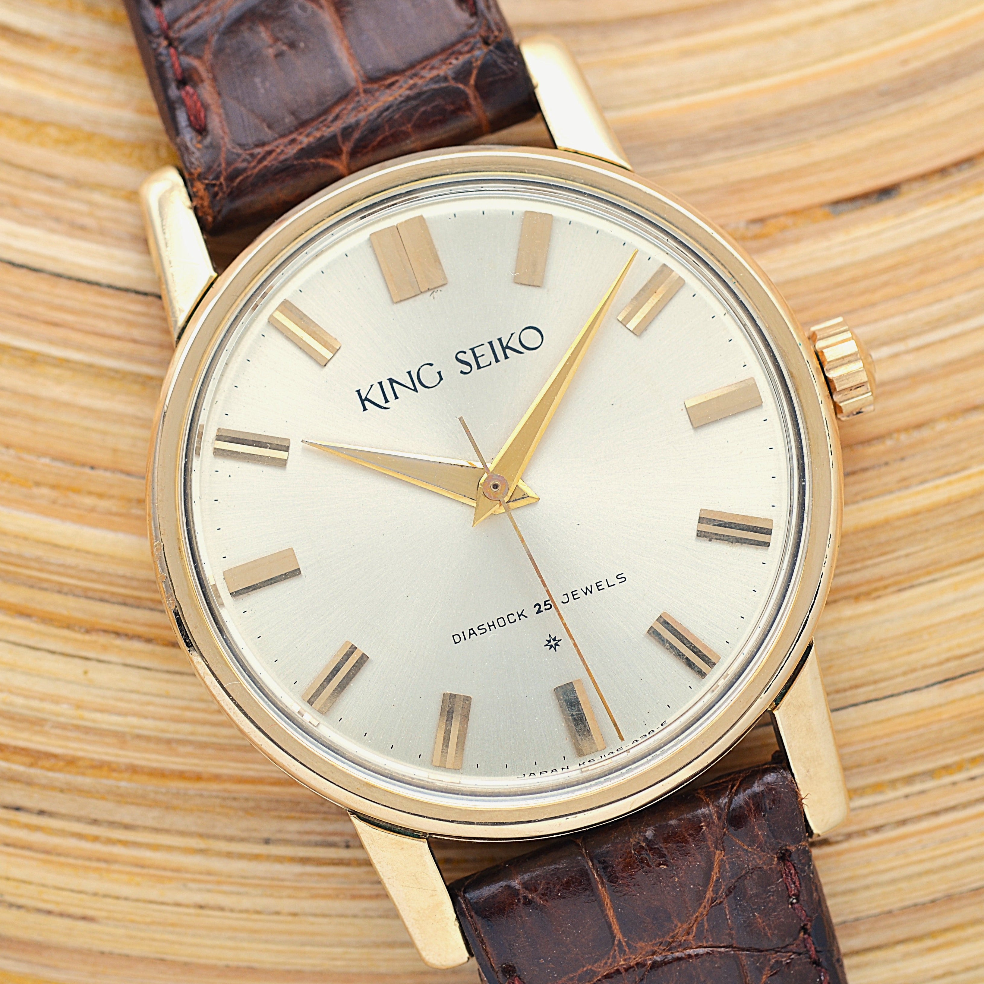 【SEIKO】セイコー キングセイコー1st 最初期モデル Small“25” 純正尾錠付き 1961年8月製造