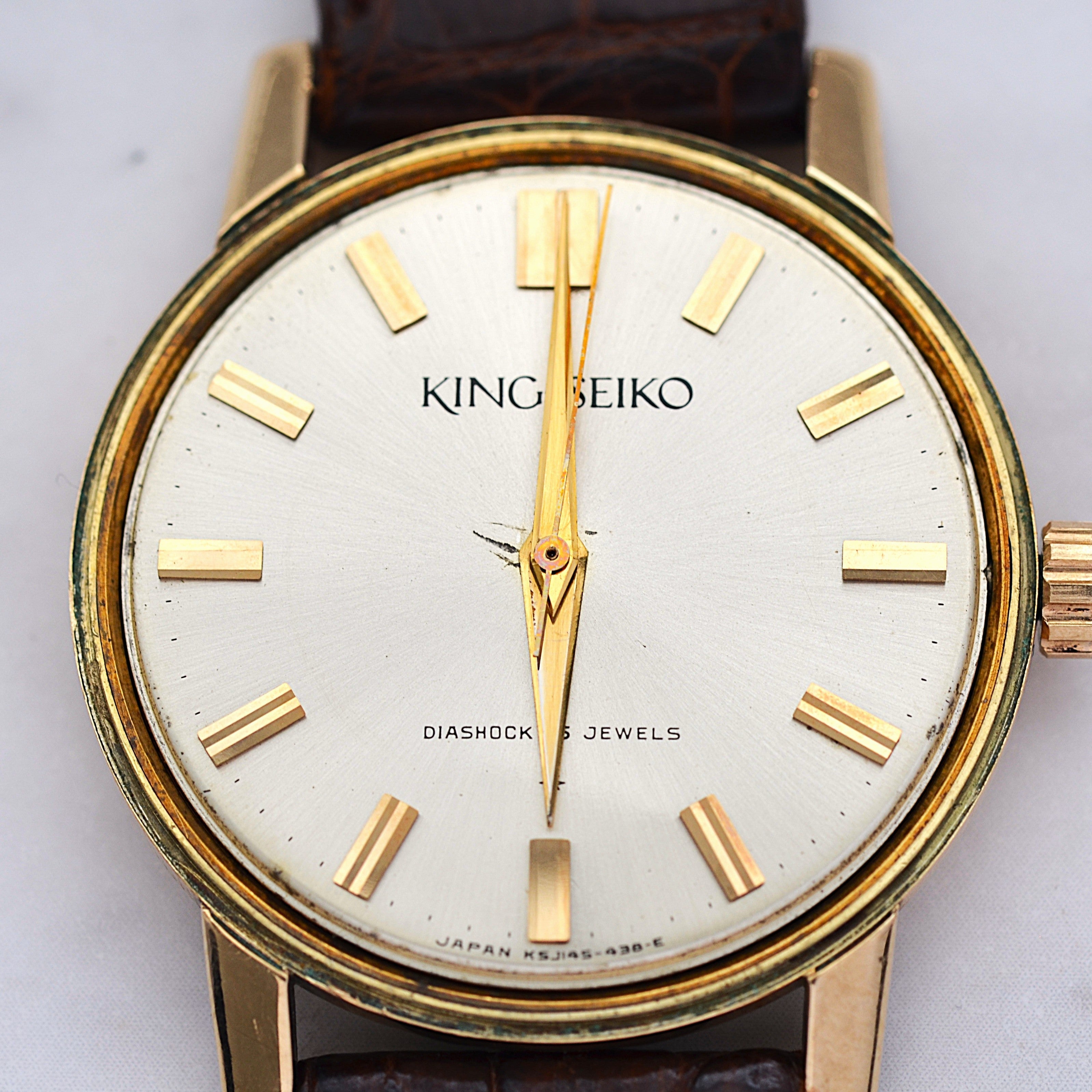 【SEIKO】セイコー キングセイコー1st 最初期モデル Small“25” 純正尾錠付き 1961年8月製造