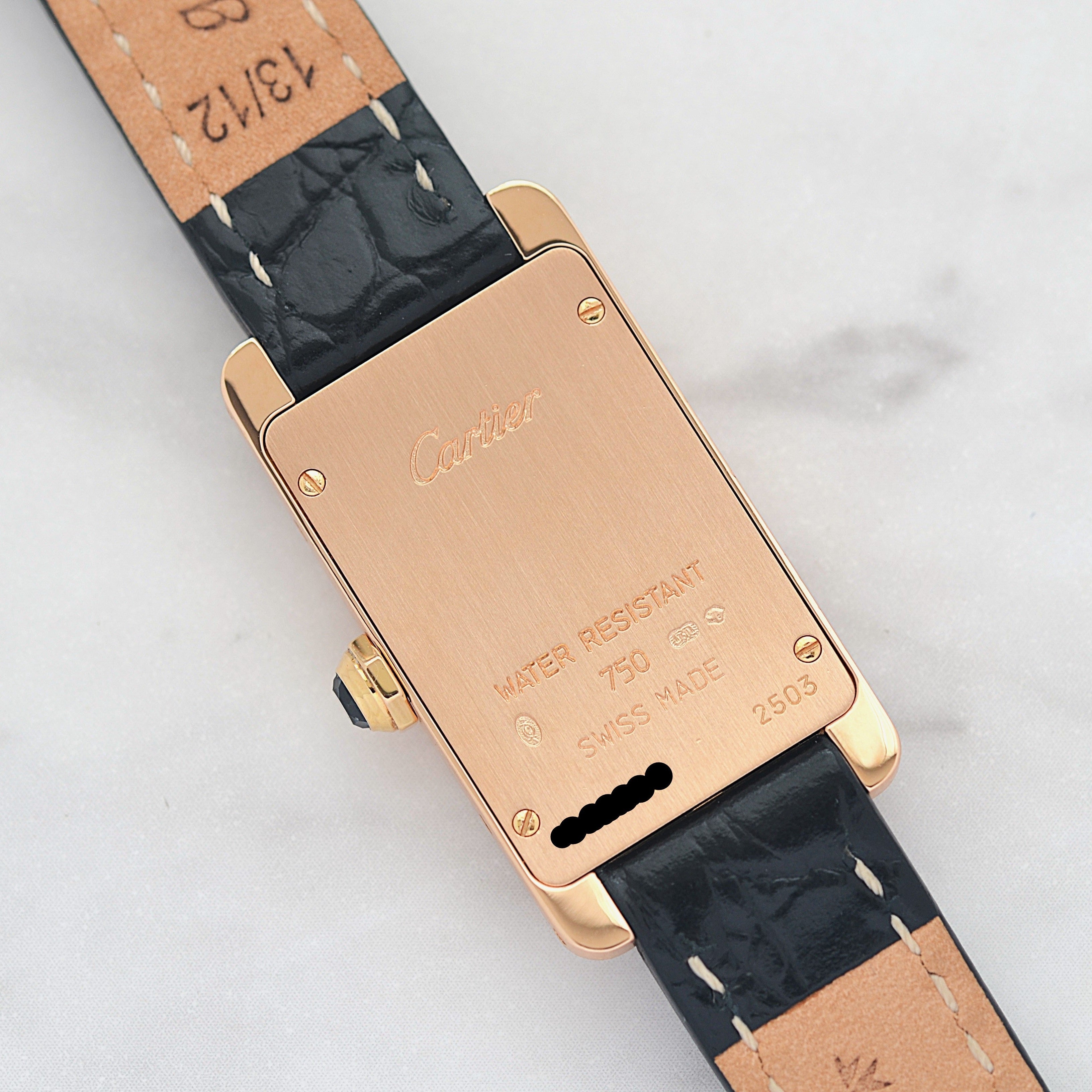 【Cartier】カルティエ タンクアメリカンSM 18KPG 付属品完備 カルティエコンプリートサービス済み