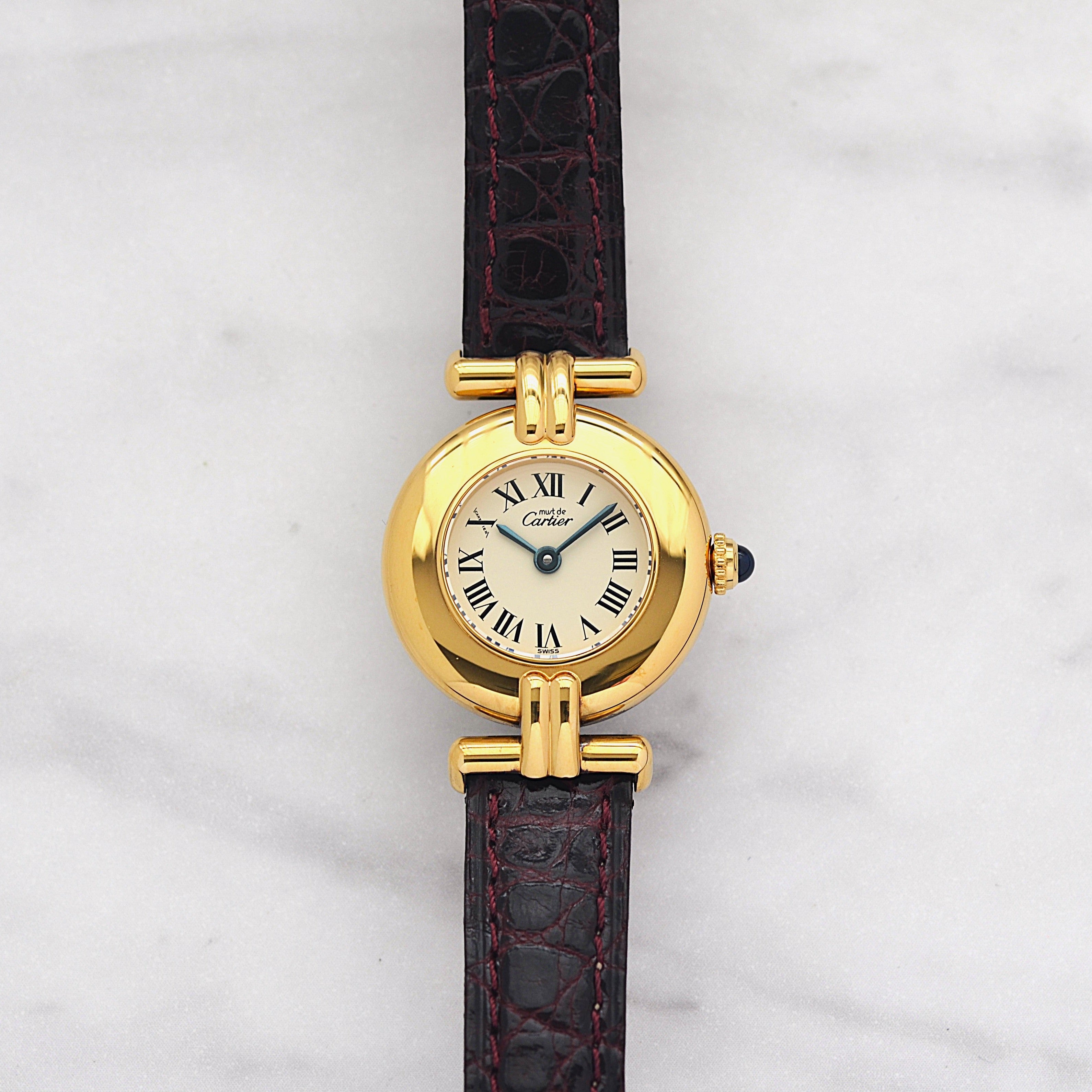 【Cartier】カルティエ マストコリゼ GP アイボリーローマ 付属品完備 デッドストック