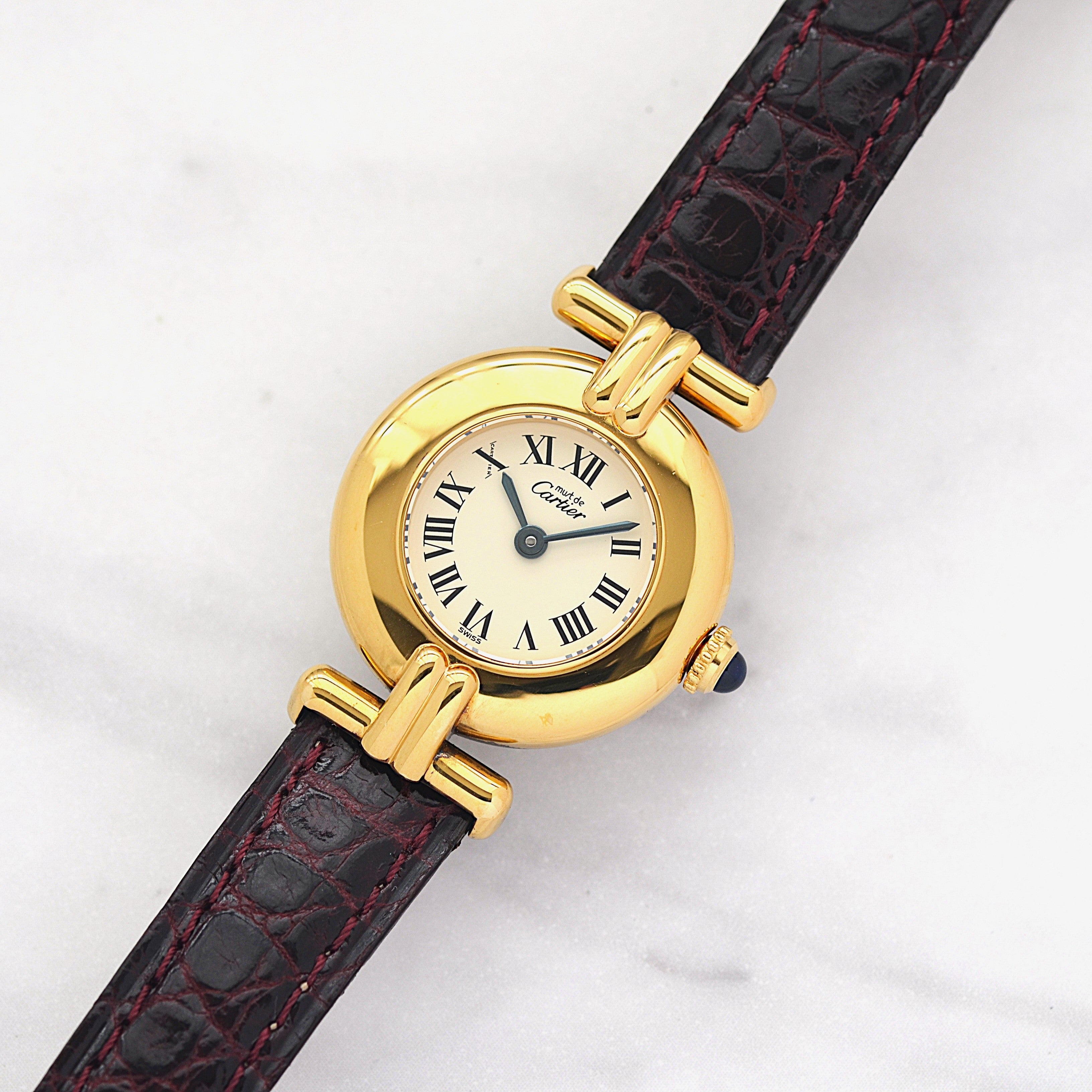 【Cartier】カルティエ マストコリゼ GP アイボリーローマ 付属品完備 デッドストック