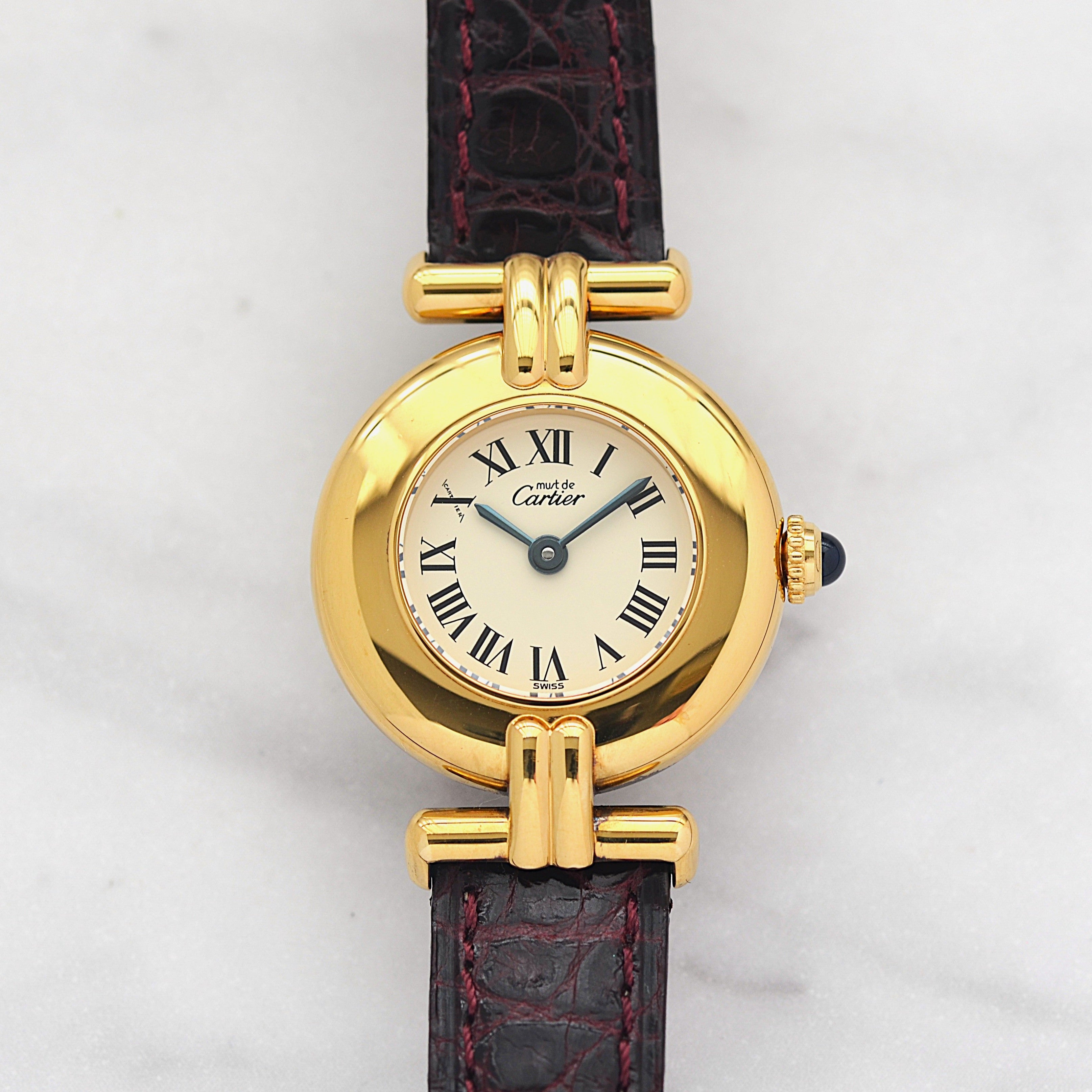 【Cartier】カルティエ マストコリゼ GP アイボリーローマ 付属品完備 デッドストック