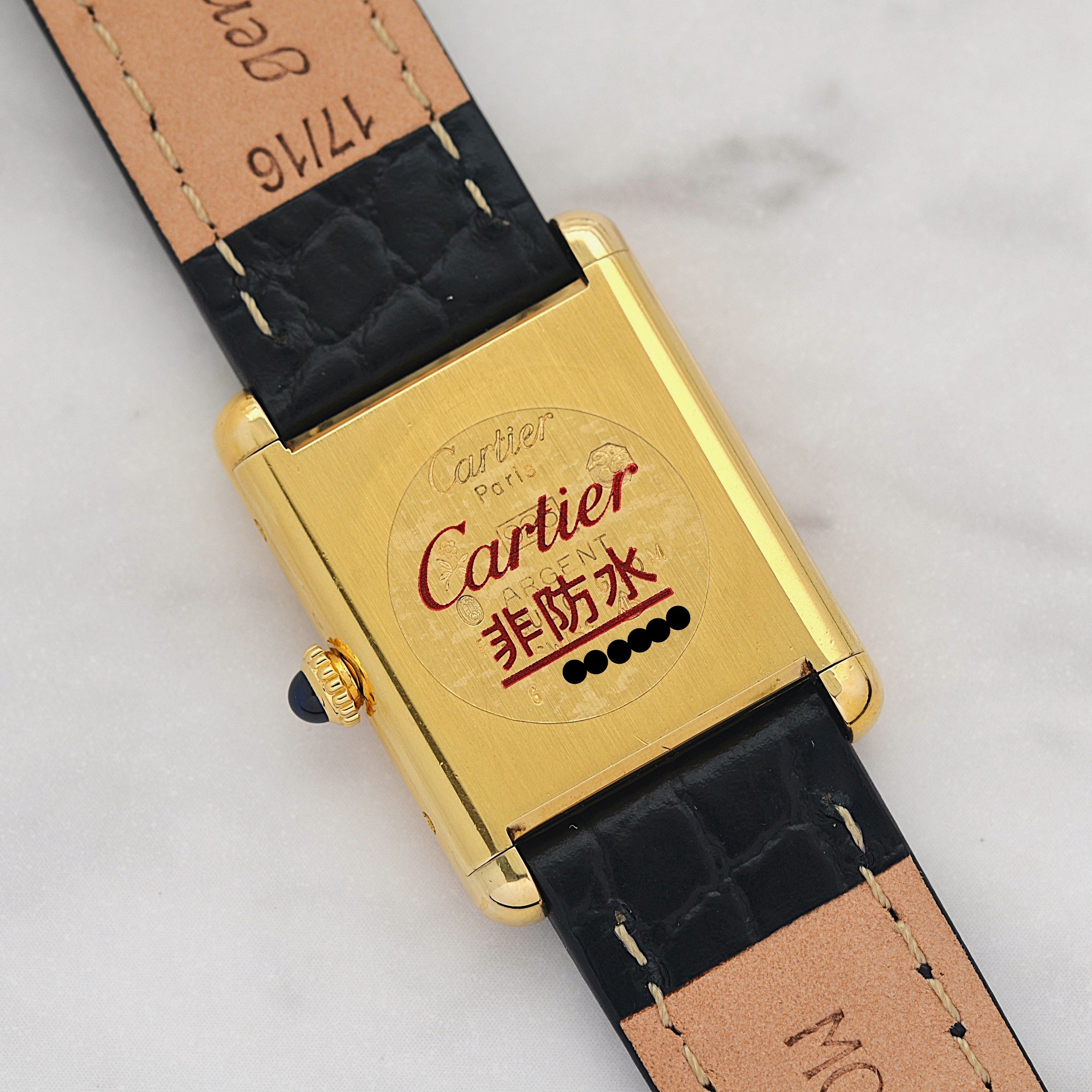 [Cartier] Cartier Must Tank LM Ivory Roman Dial, Manual Winding, with Lifetime Warranty, Serviced by Cartier (Complete Service)