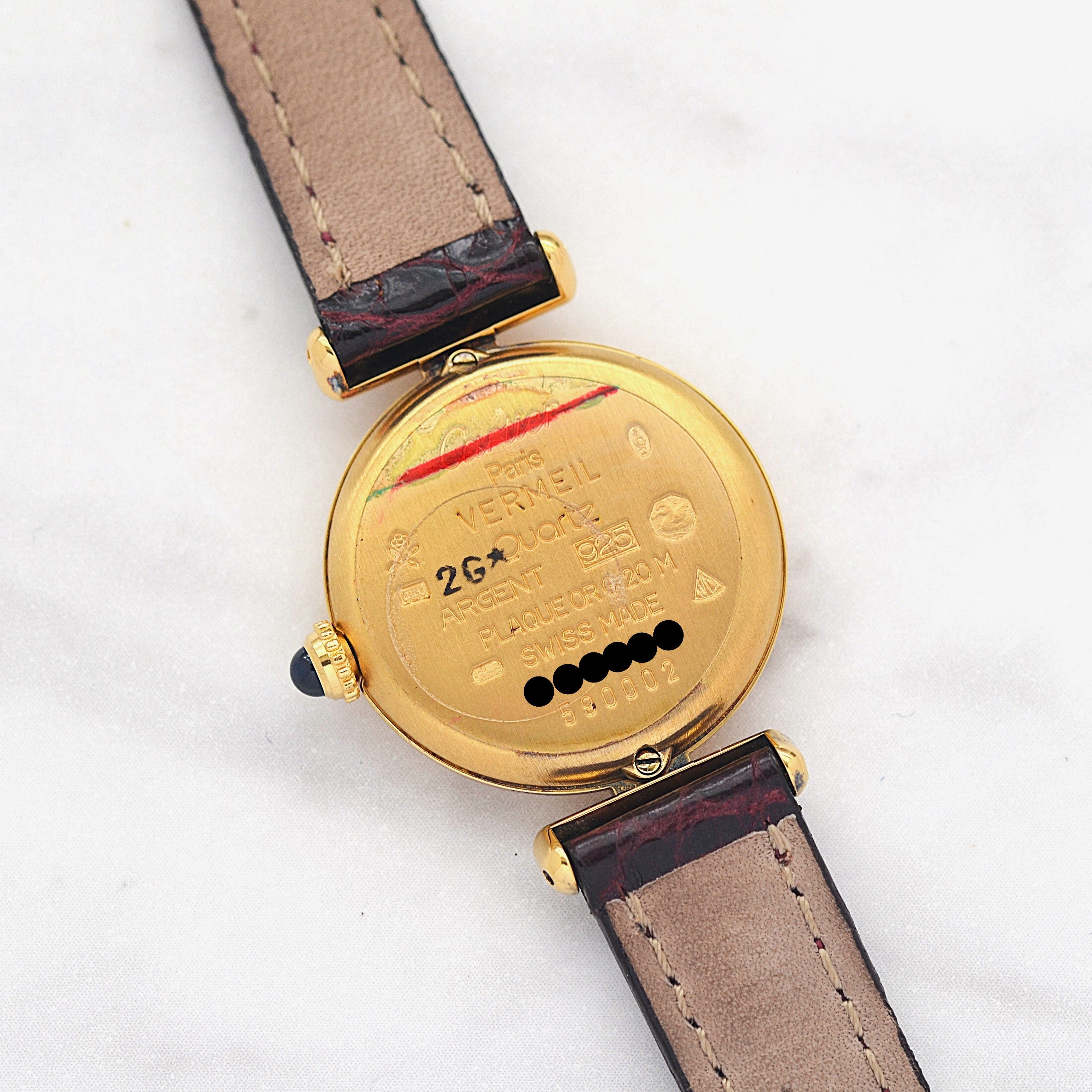 【Cartier】カルティエ マストコリゼ GP アイボリーローマ 付属品完備 デッドストック