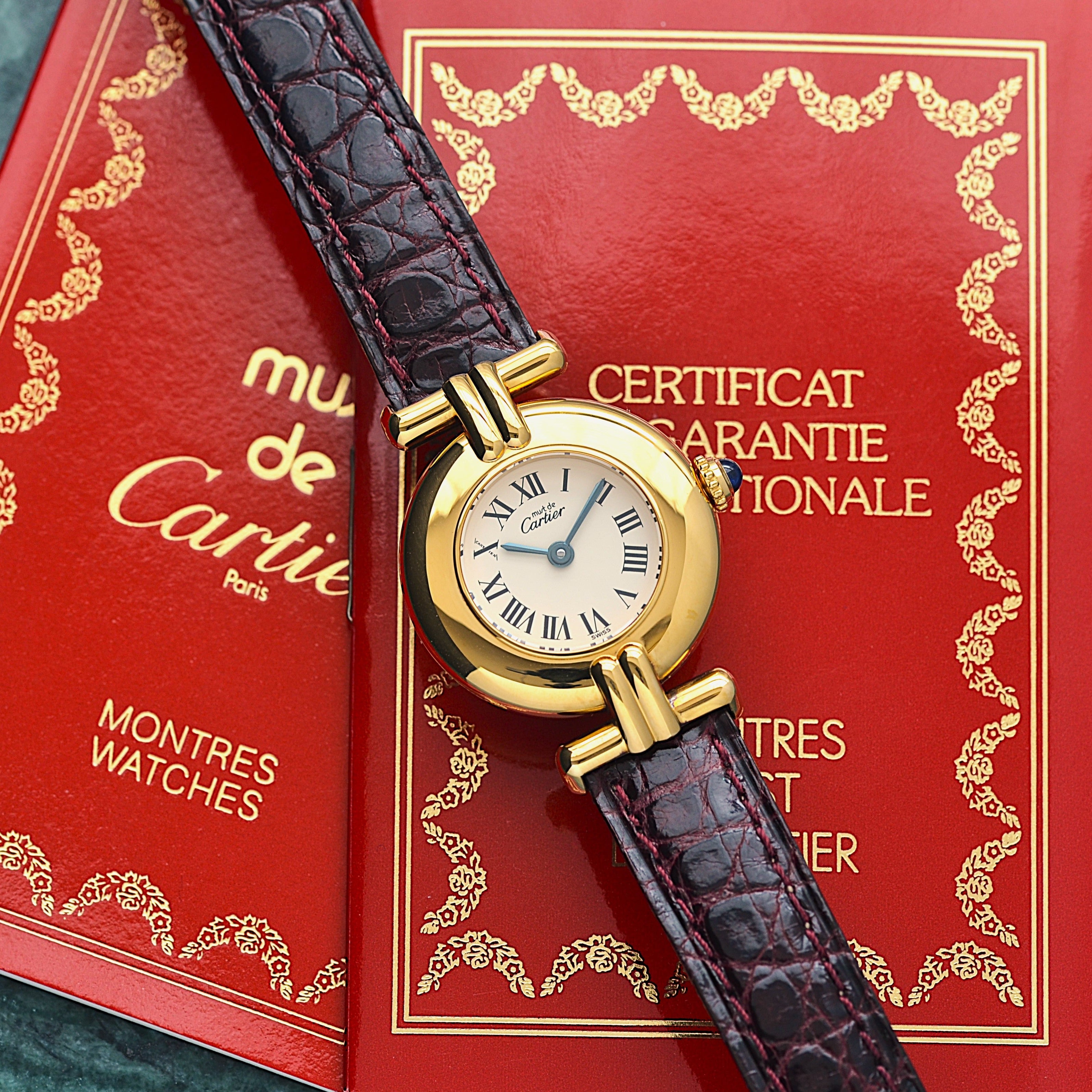 【Cartier】カルティエ マストコリゼ GP アイボリーローマ 付属品完備 デッドストック