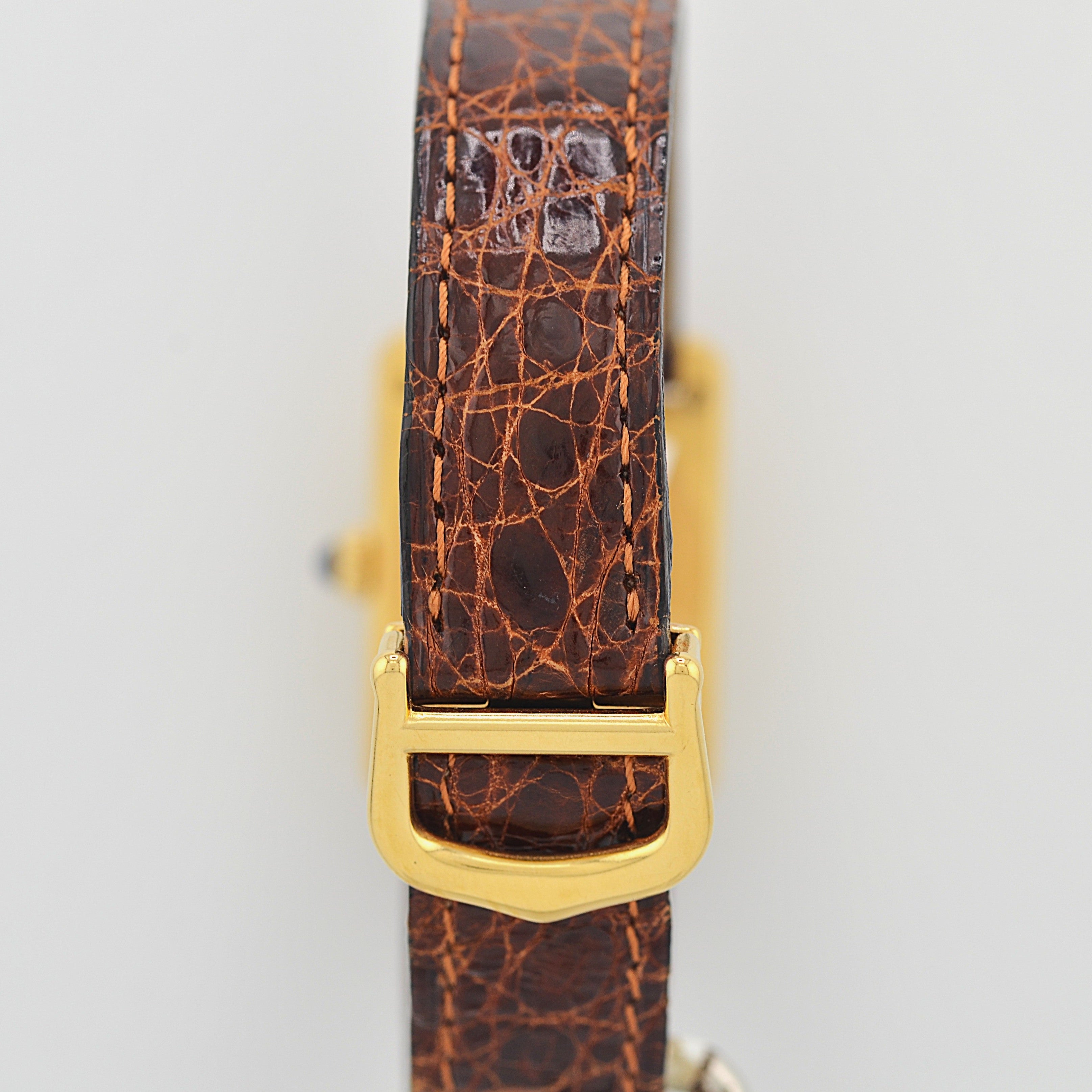 【Cartier】カルティエ マストタンクSM アイボリーローマ 付属品完備 デッドストック