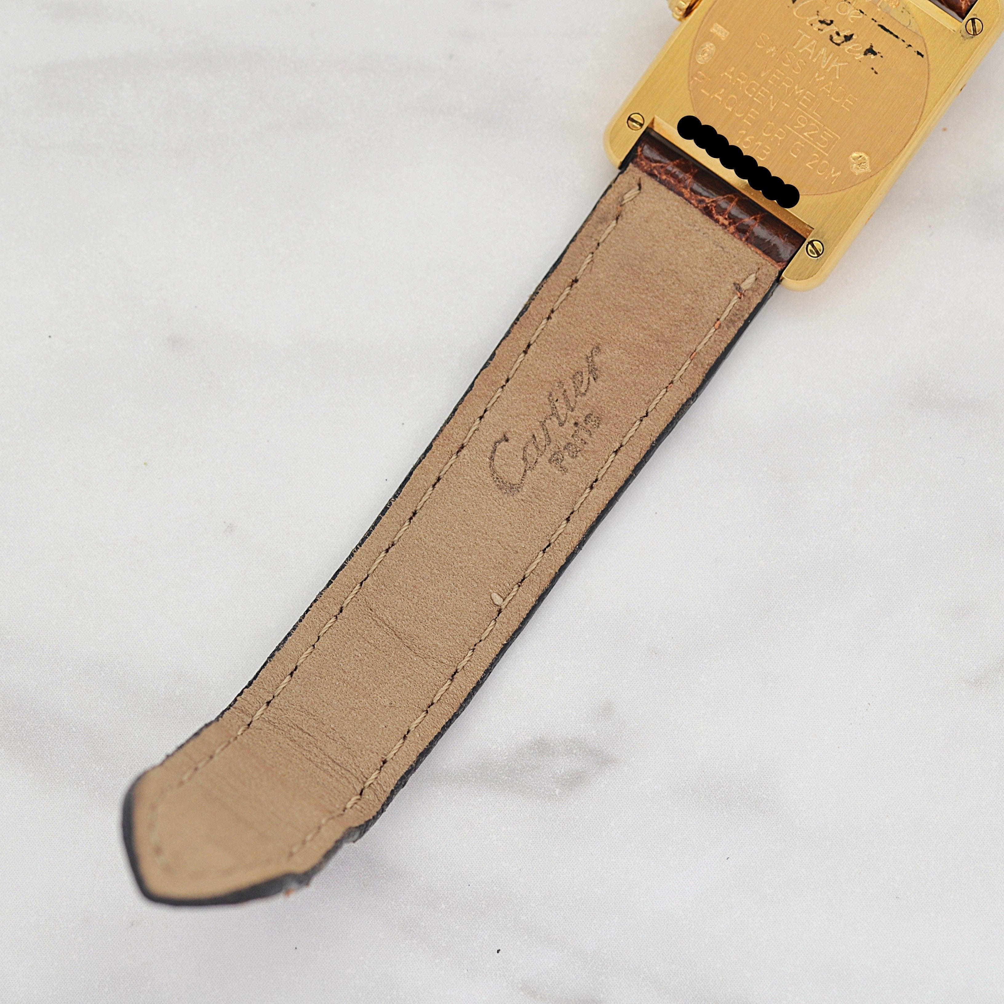 【Cartier】カルティエ マストタンクSM アイボリーローマ 付属品完備 デッドストック