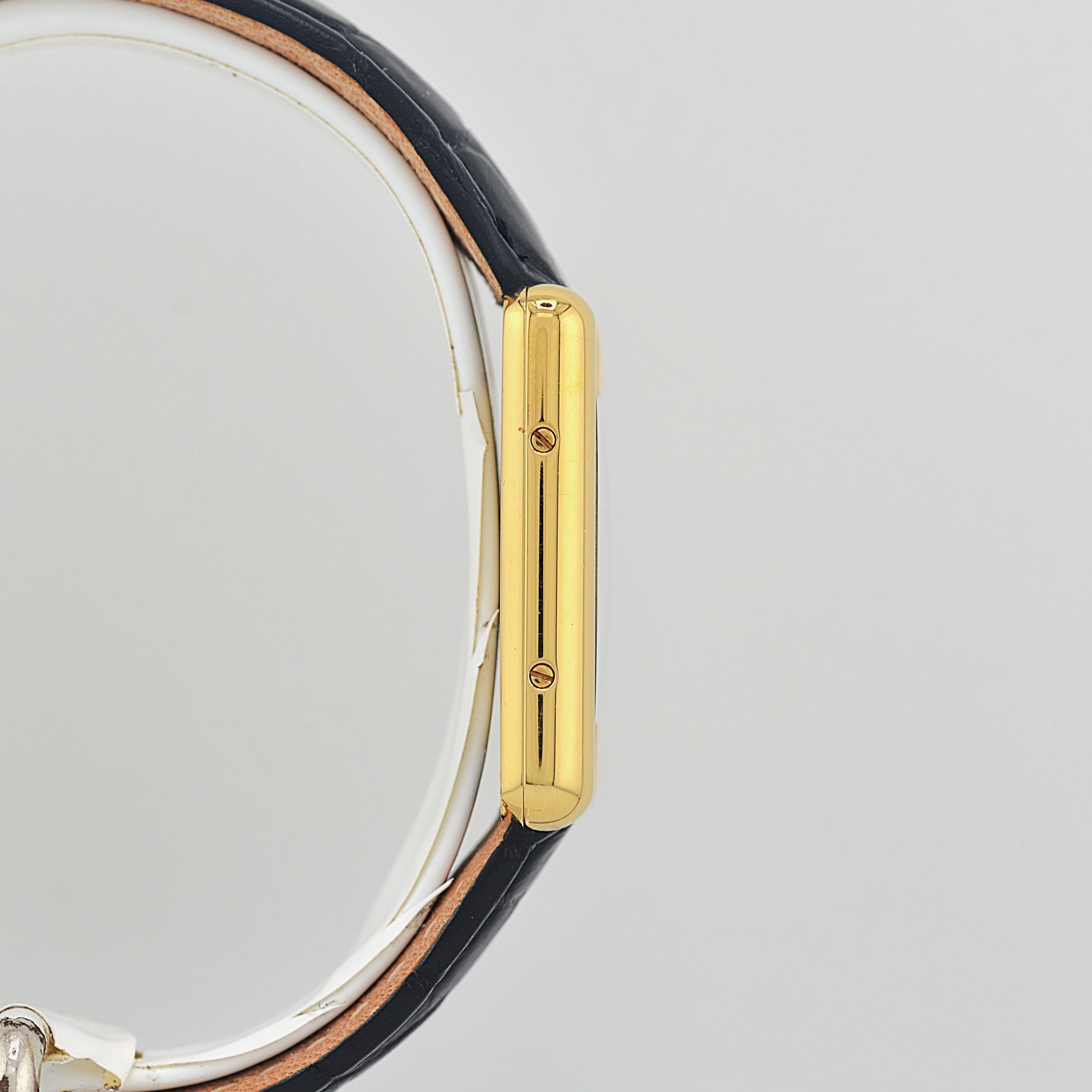 【Cartier】カルティエ マストタンクSM 飛びローマ 純正Dバックル付き 付属品完備