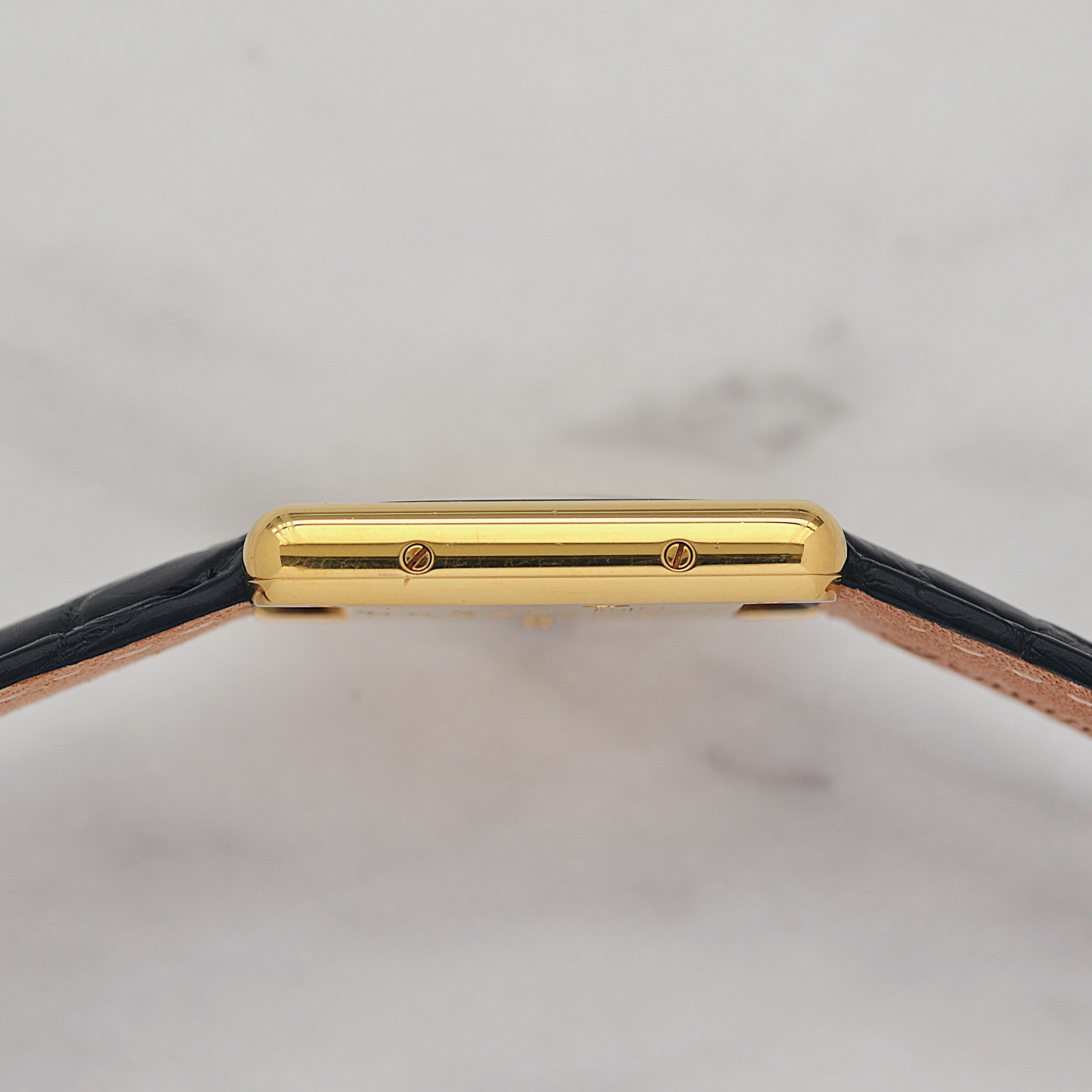 【Cartier】カルティエ マストタンクSM 飛びローマ 純正Dバックル付き 付属品完備