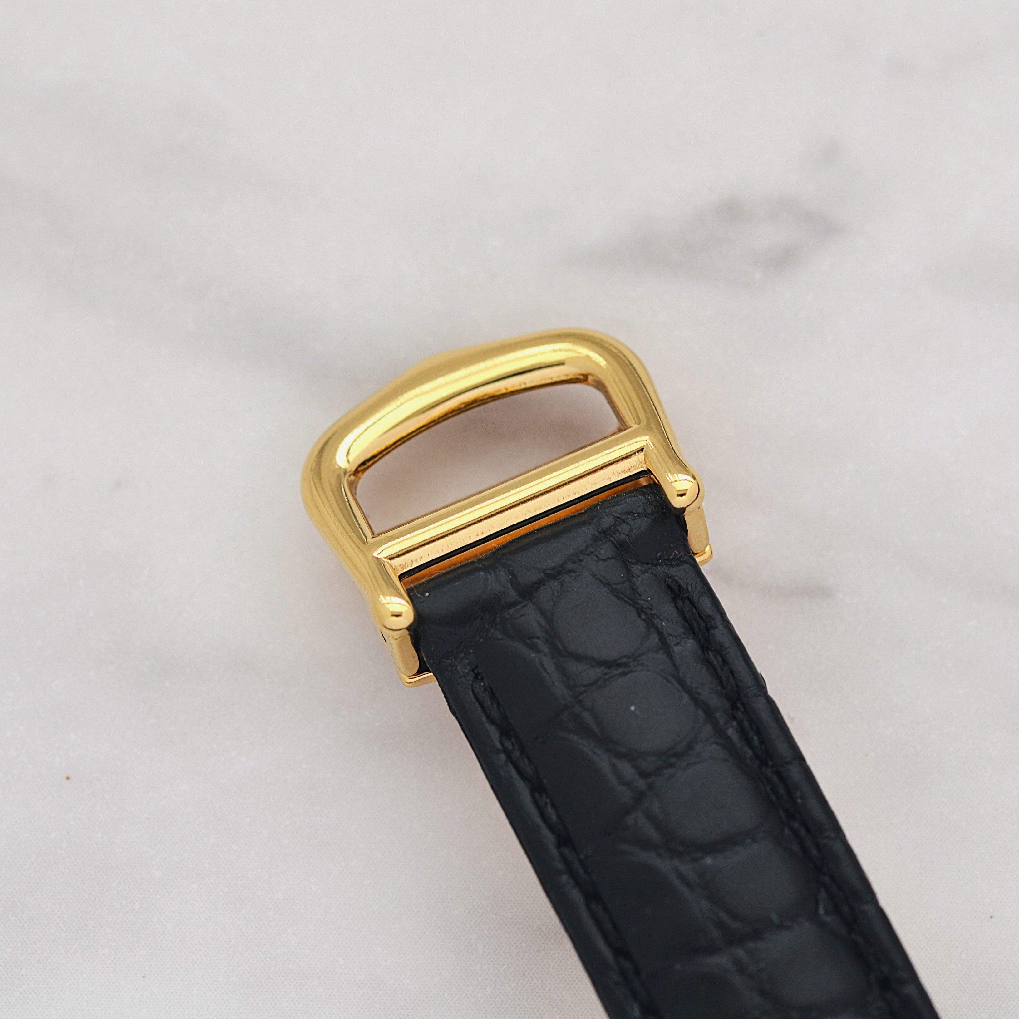 【Cartier】カルティエ マストタンクSM 飛びローマ 純正Dバックル付き 付属品完備