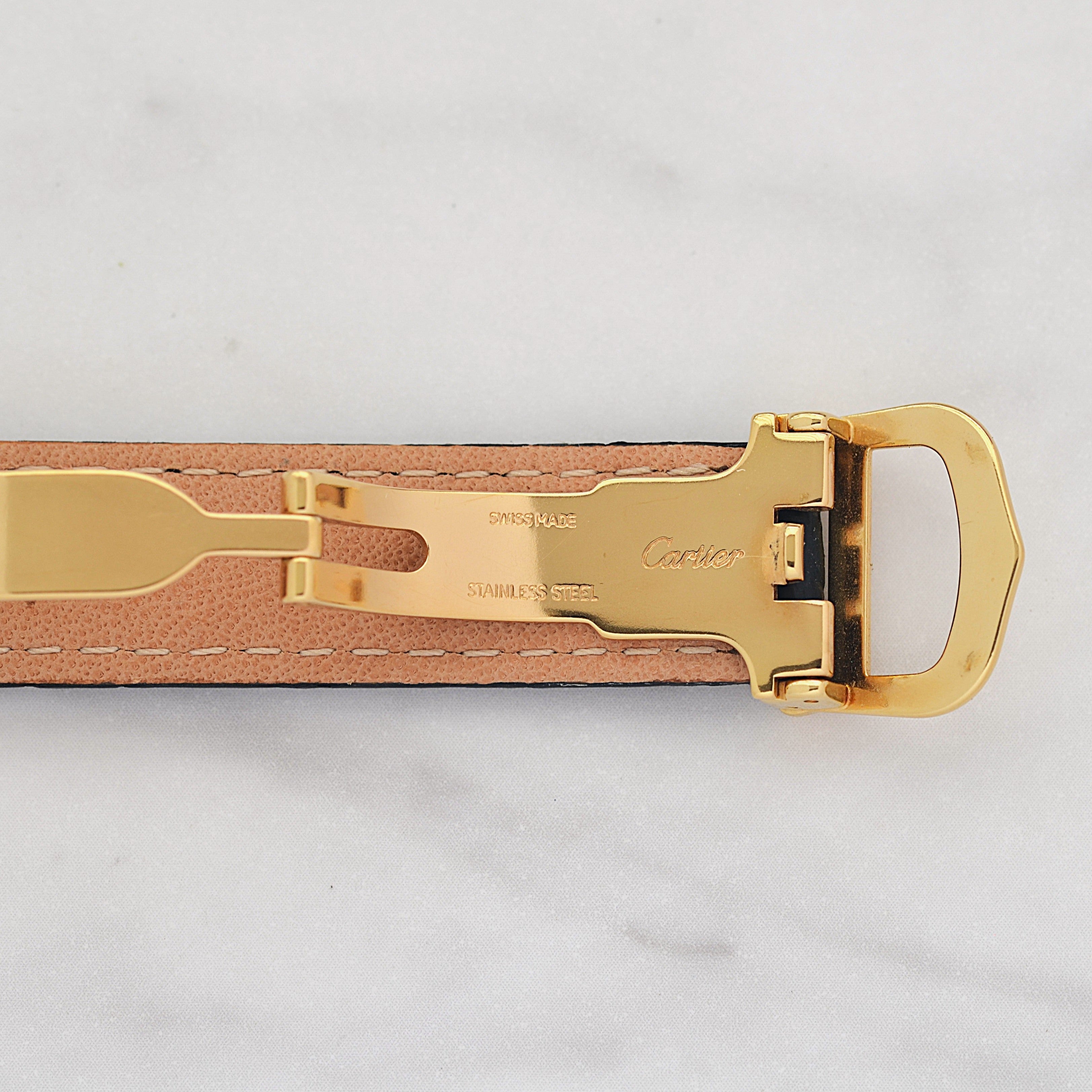 【Cartier】カルティエ マストタンクSM 飛びローマ 純正Dバックル付き 付属品完備