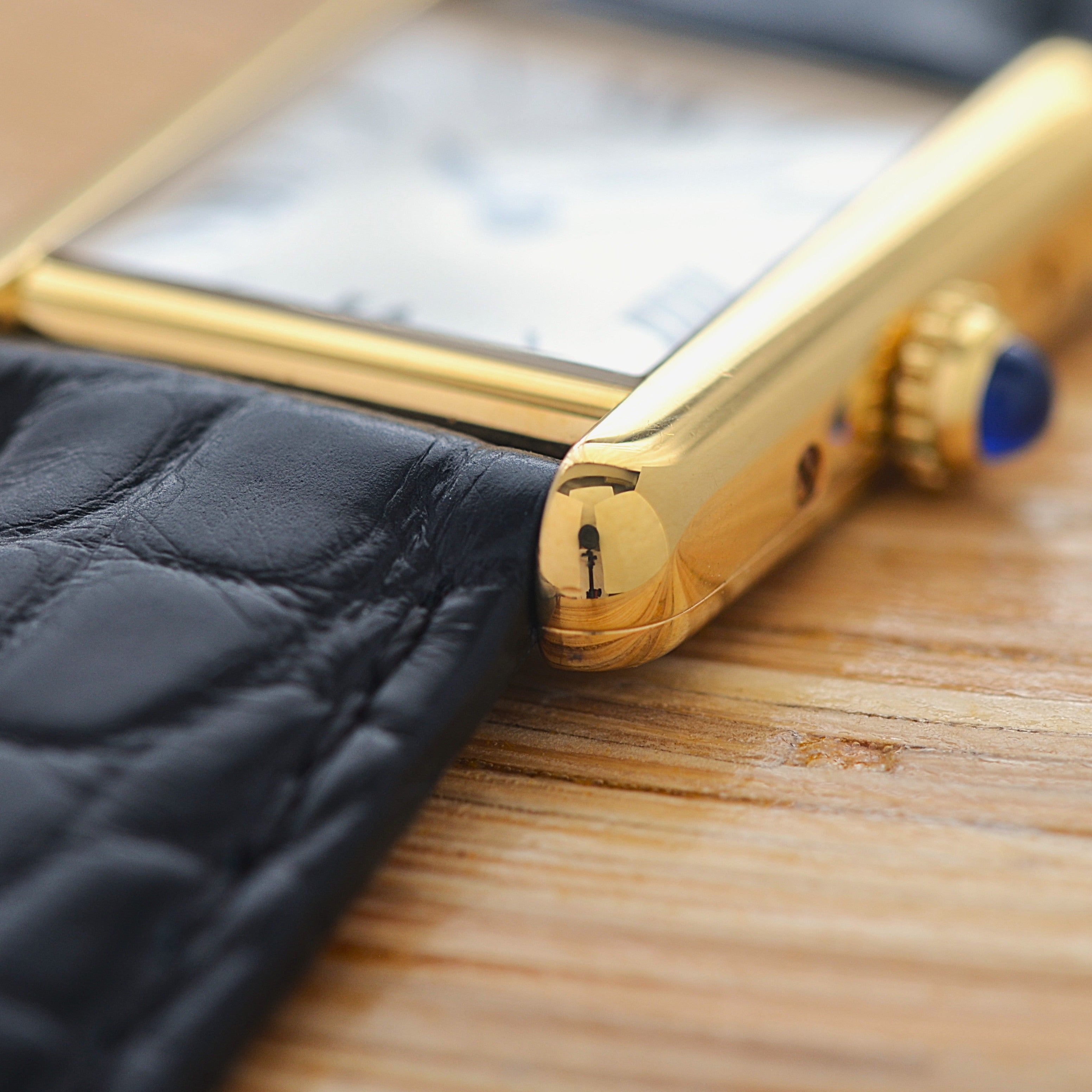 【Cartier】カルティエ マストタンクSM 飛びローマ 純正Dバックル付き 付属品完備