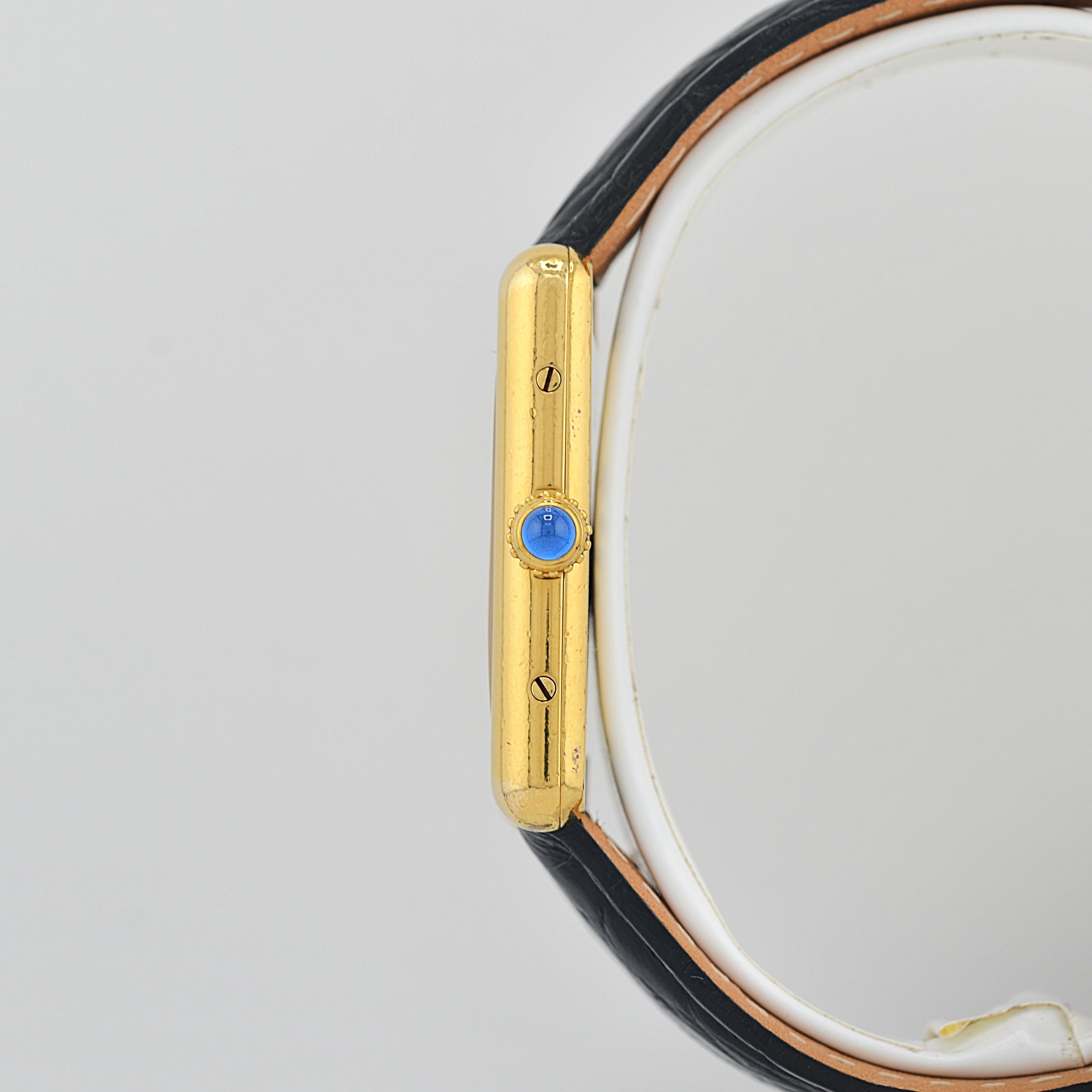 【Cartier】カルティエ マストタンクLM オパラン 純正Dバックル付き