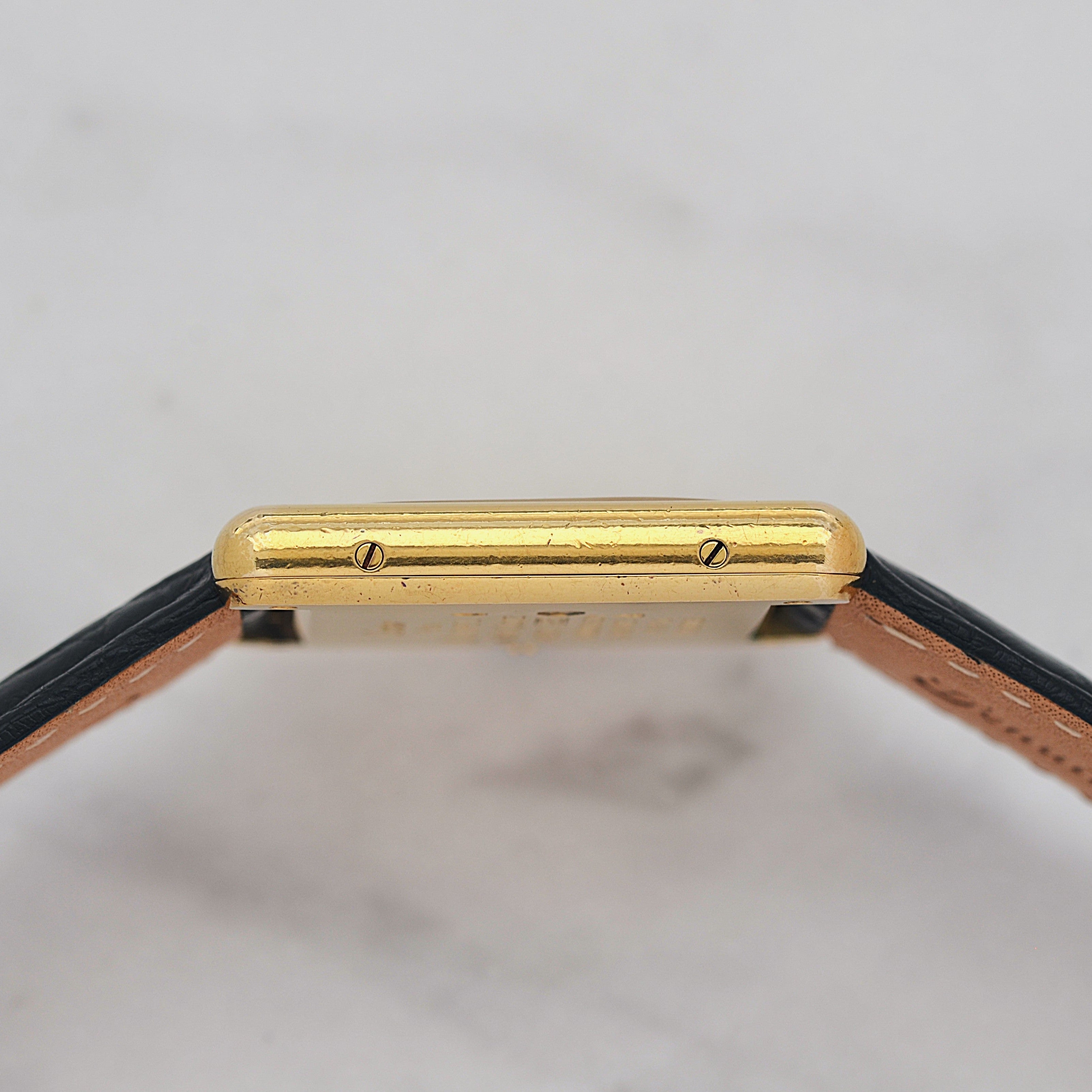 【Cartier】カルティエ マストタンクLM オパラン 純正Dバックル付き