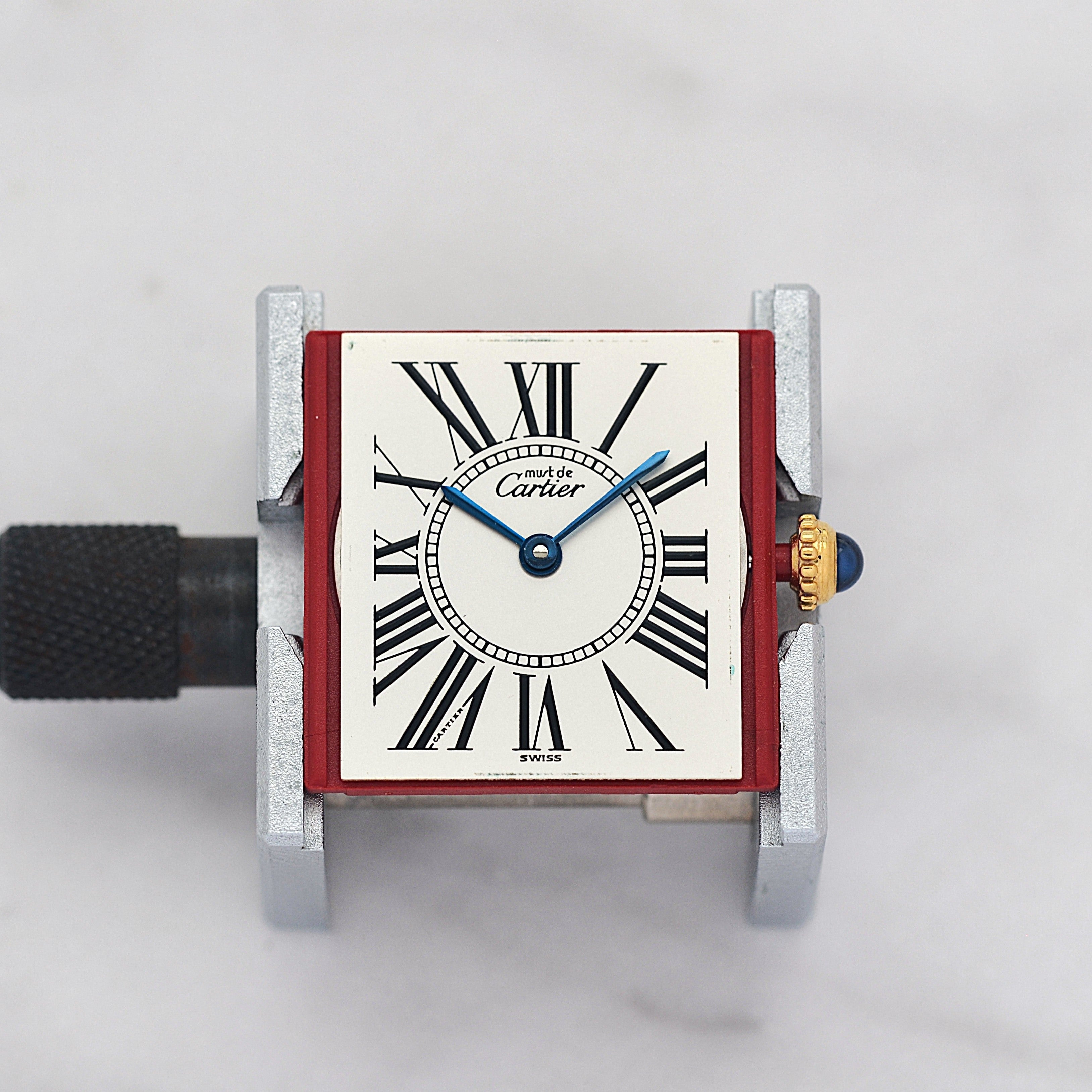 【Cartier】カルティエ マストタンクLM オパラン 純正Dバックル付き