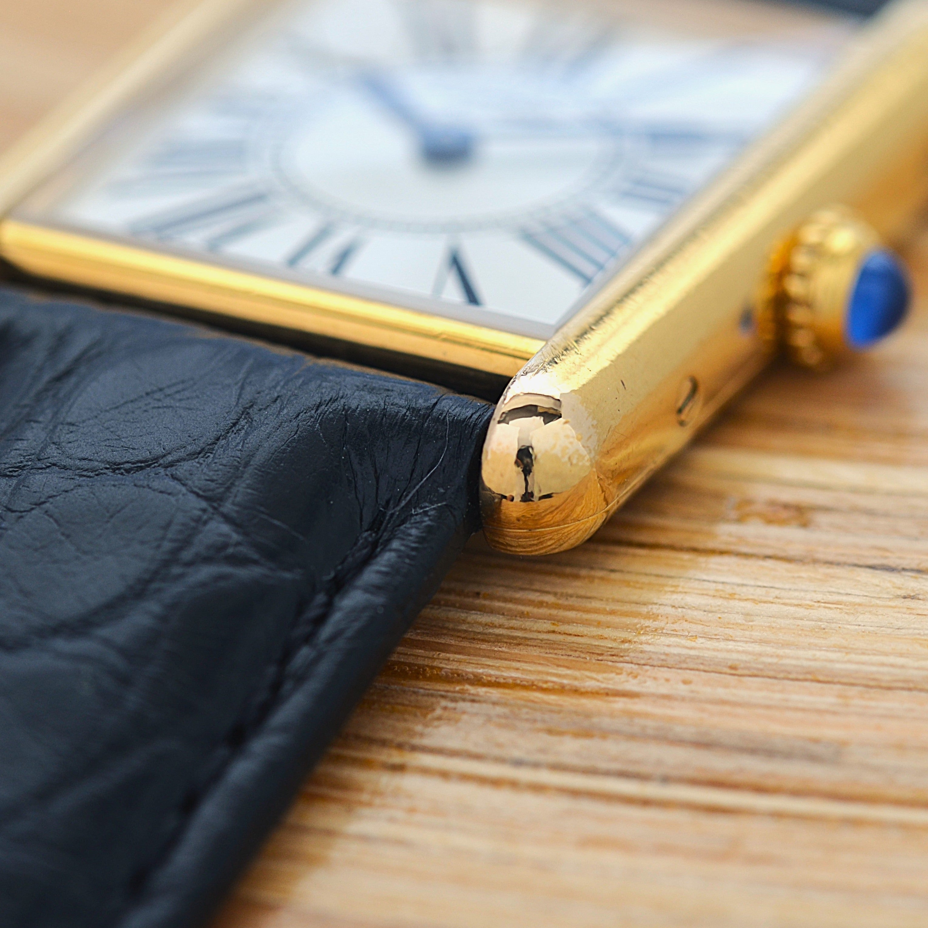 【Cartier】カルティエ マストタンクLM オパラン 純正Dバックル付き