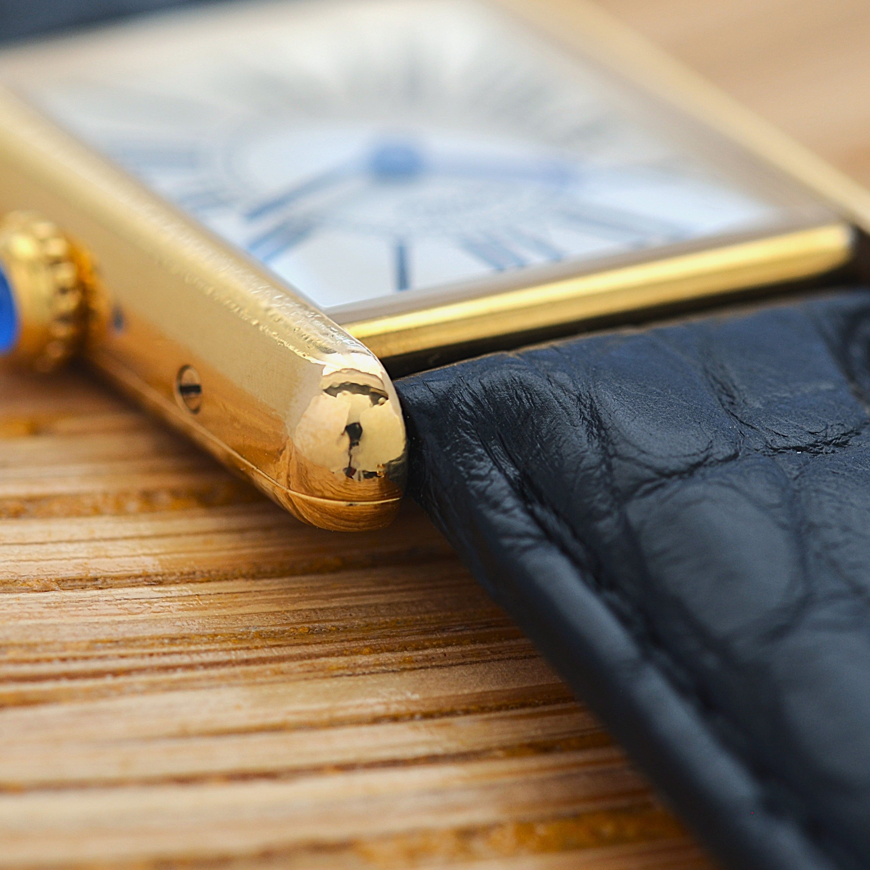 【Cartier】カルティエ マストタンクLM オパラン 純正Dバックル付き