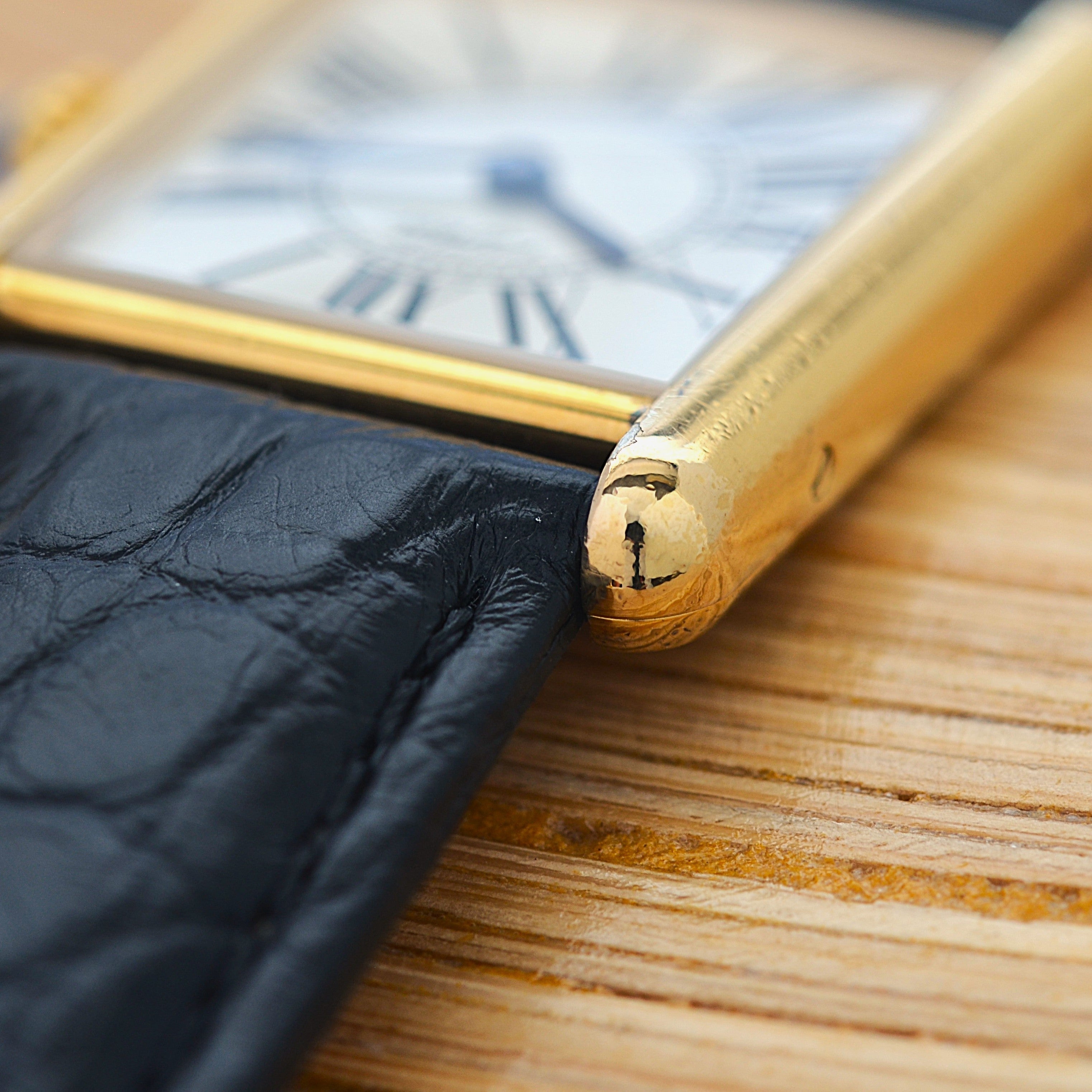【Cartier】カルティエ マストタンクLM オパラン 純正Dバックル付き