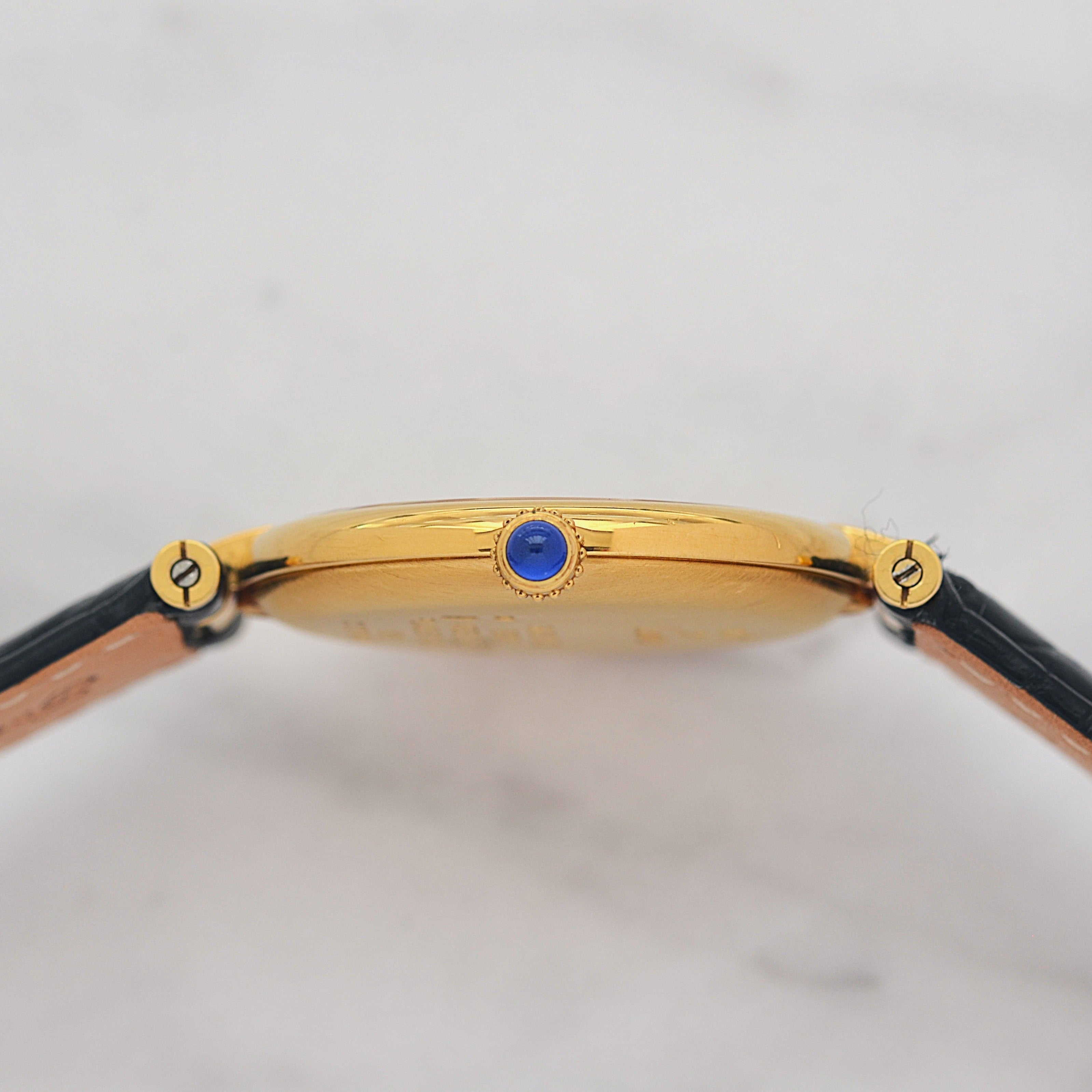 【Cartier】Cartier Must Vendôme LM,Scattered Arabic Numerals, with Original Deployment Buckle, Complete with Box and Papers
