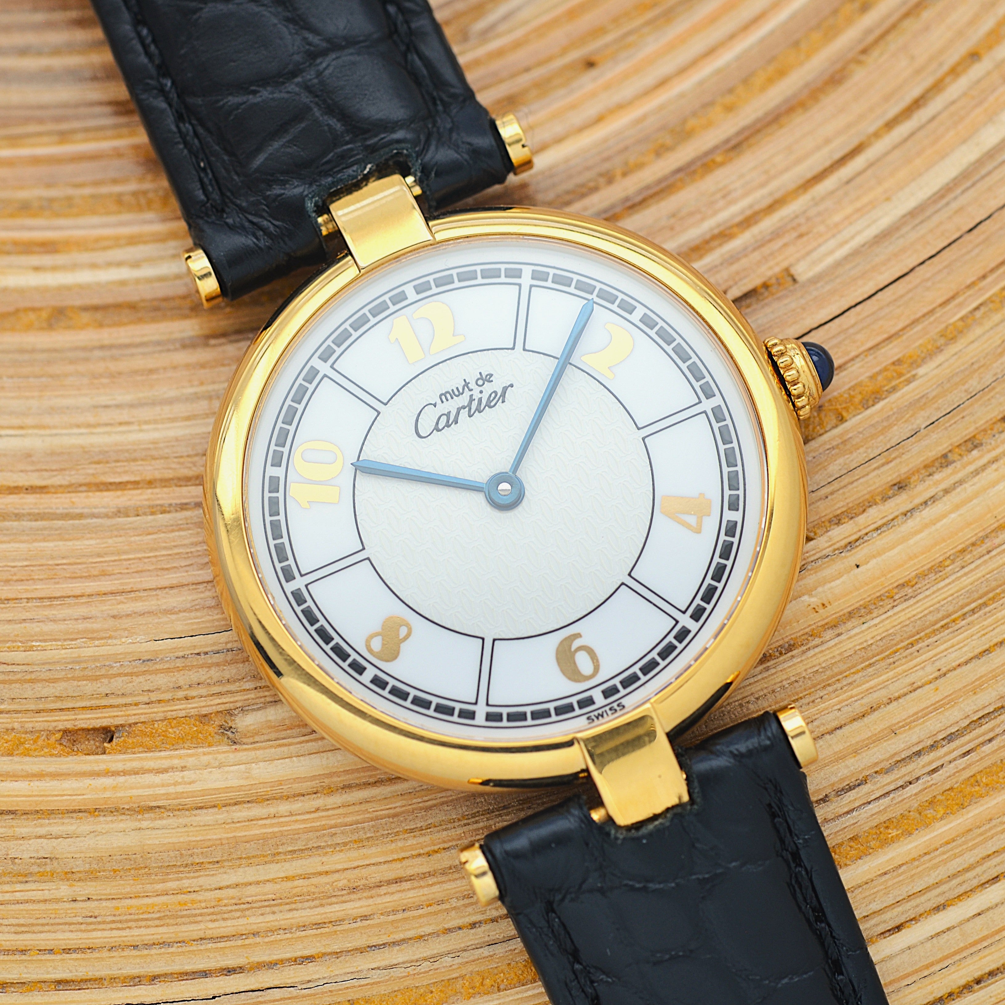 【Cartier】Cartier Must Vendôme LM,Scattered Arabic Numerals, with Original Deployment Buckle, Complete with Box and Papers