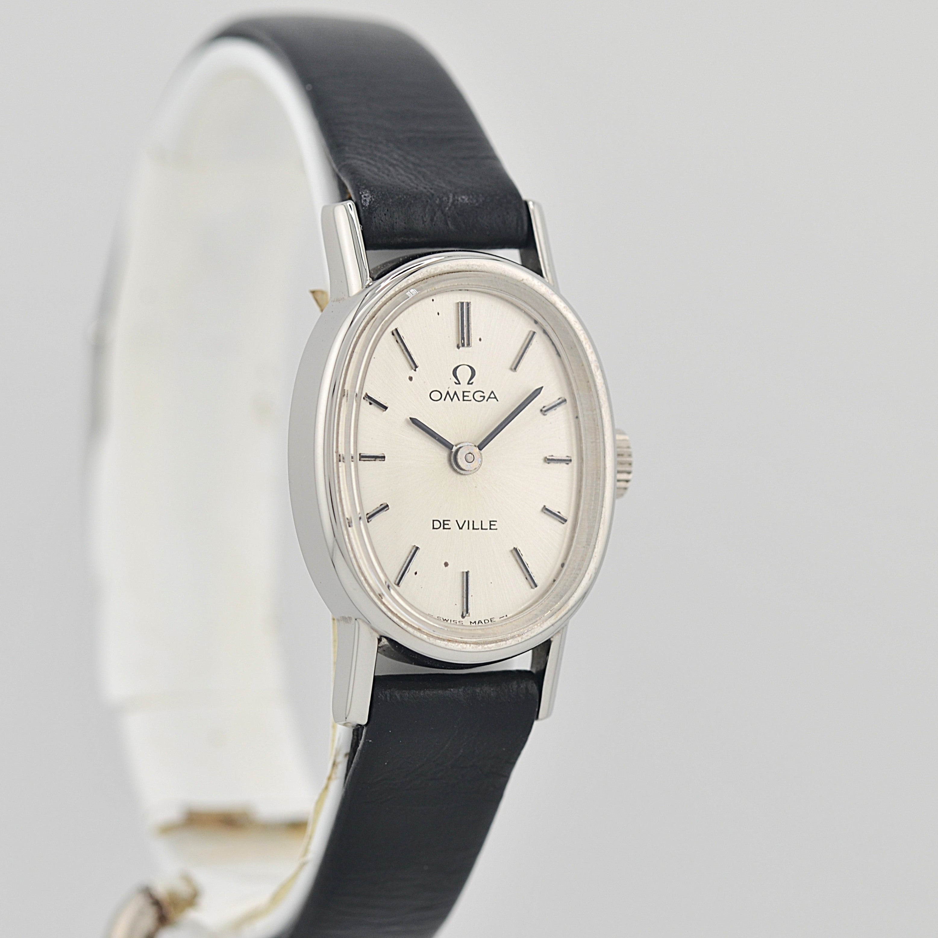 【OMEGA】オメガ デヴィル SS ミニオーバル Silver デッドストック 純正尾錠付き