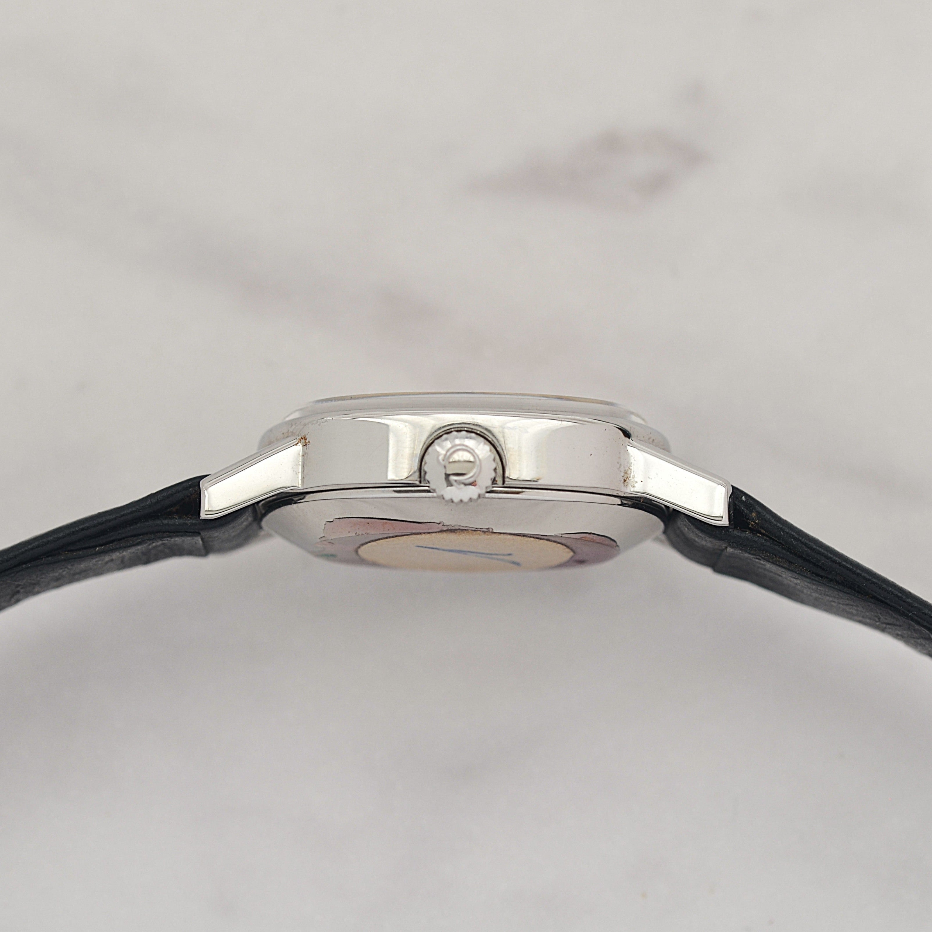 【OMEGA】オメガ デヴィル SS ミニオーバル Silver デッドストック 純正尾錠付き