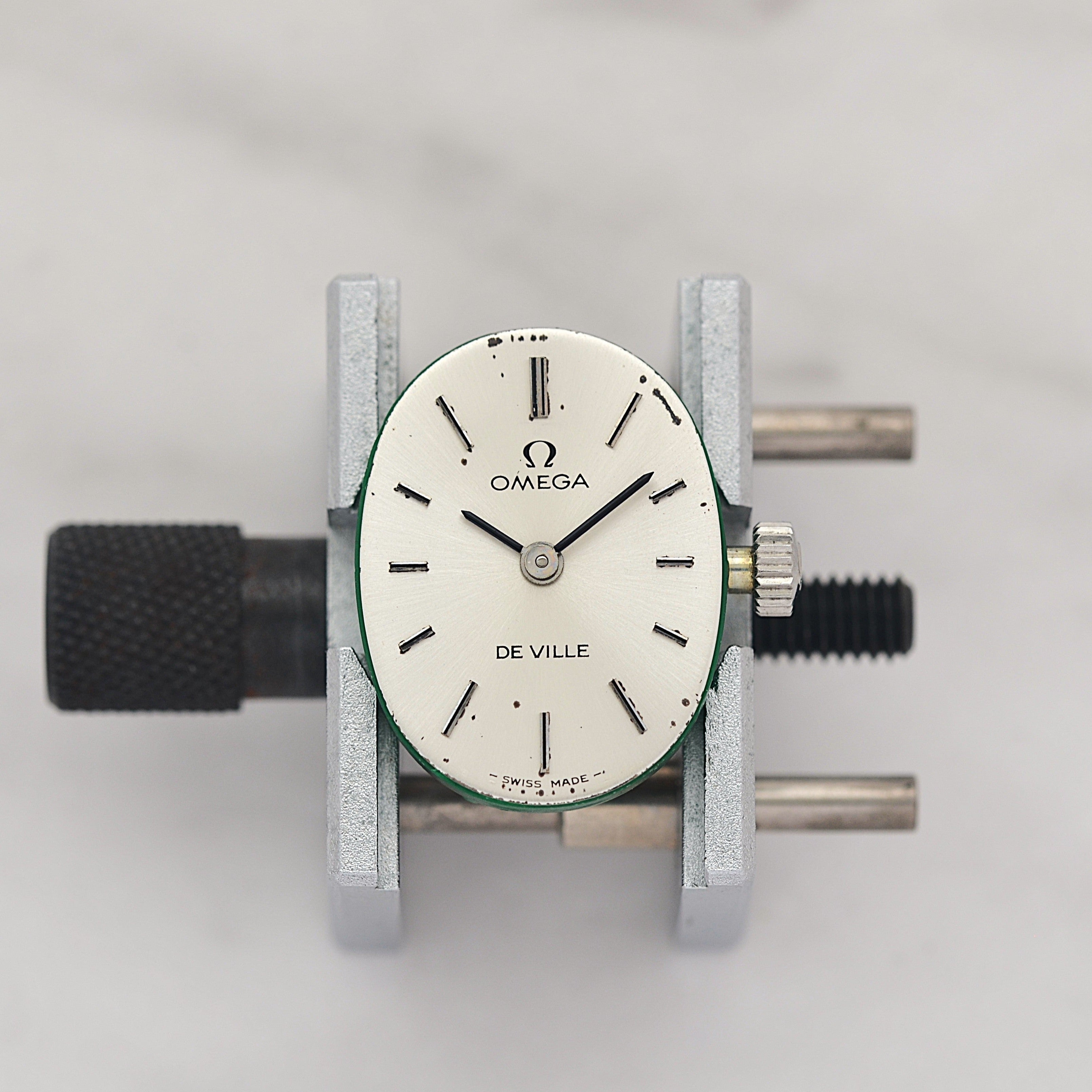 【OMEGA】オメガ デヴィル SS ミニオーバル Silver デッドストック 純正尾錠付き