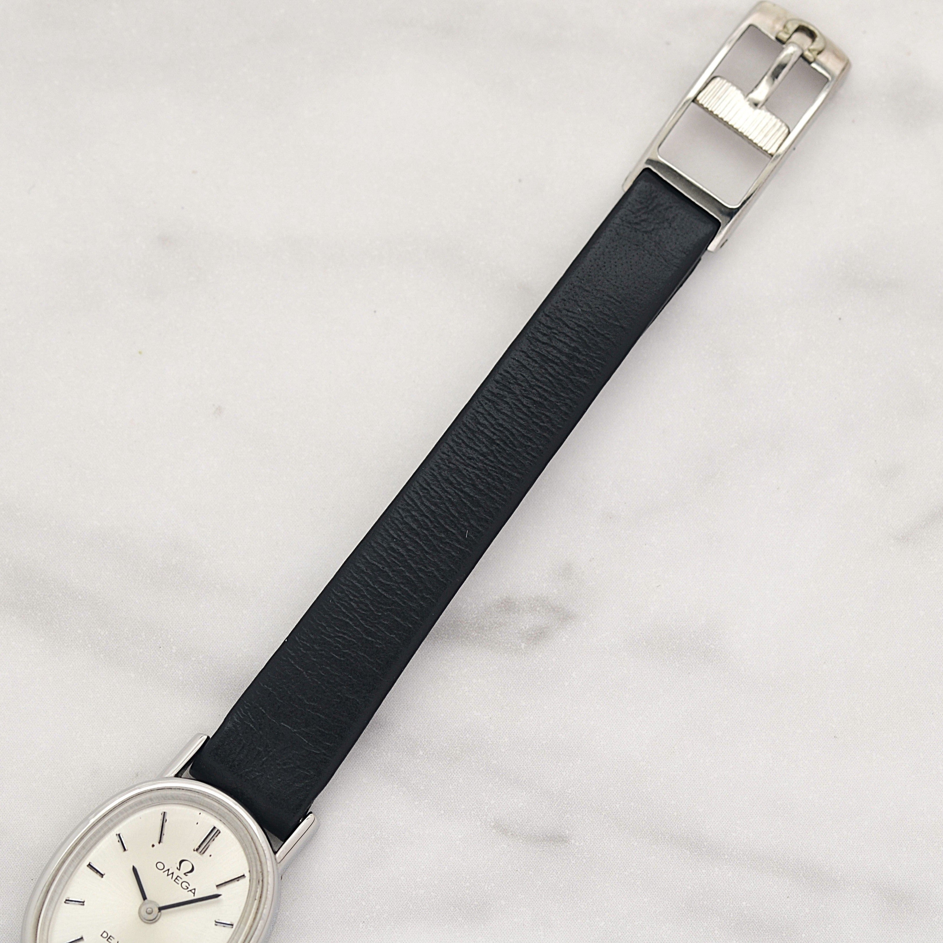 【OMEGA】オメガ デヴィル SS ミニオーバル Silver デッドストック 純正尾錠付き