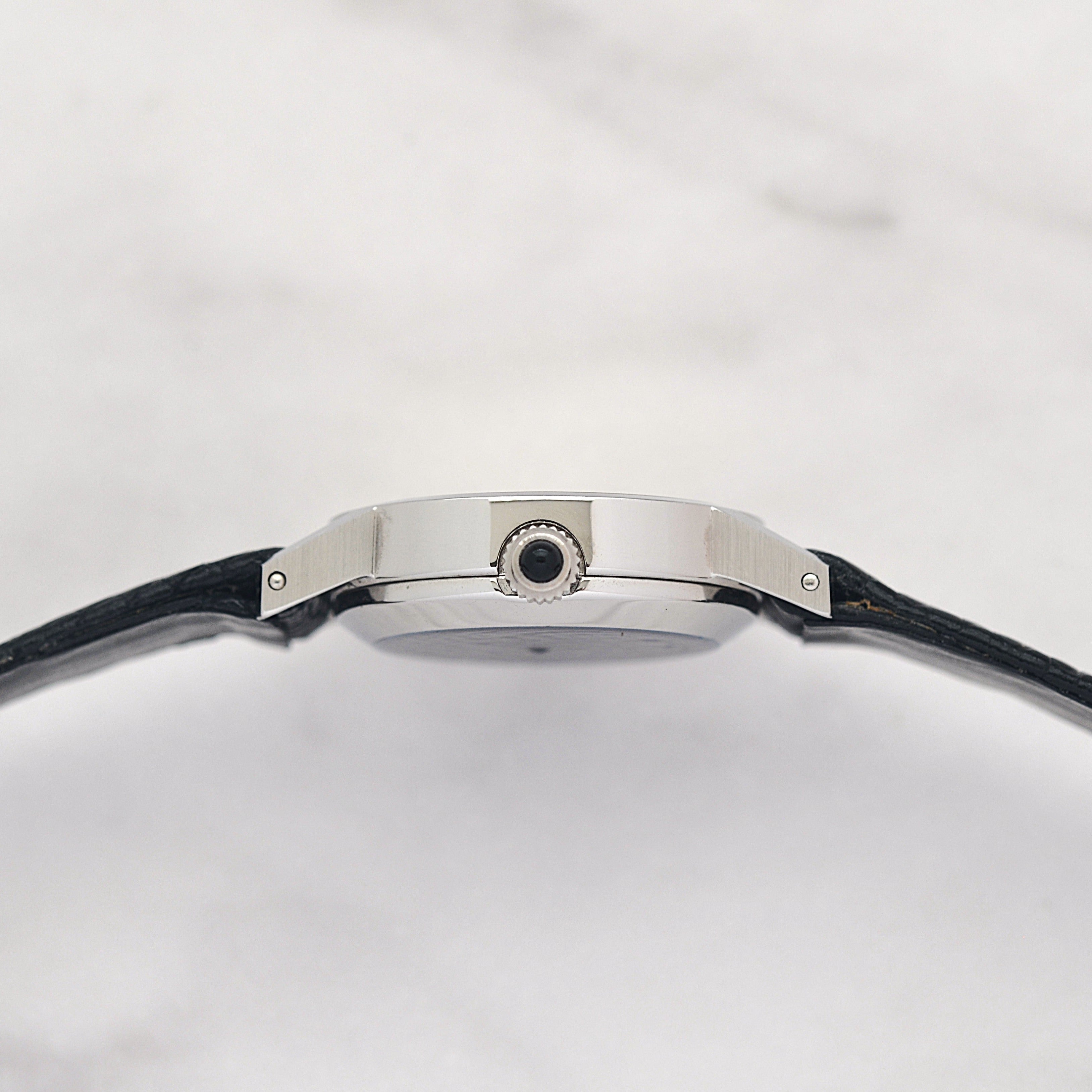 【OMEGA】オメガ デヴィル SS ミニラウンド Silver デッドストック 純正尾錠付き